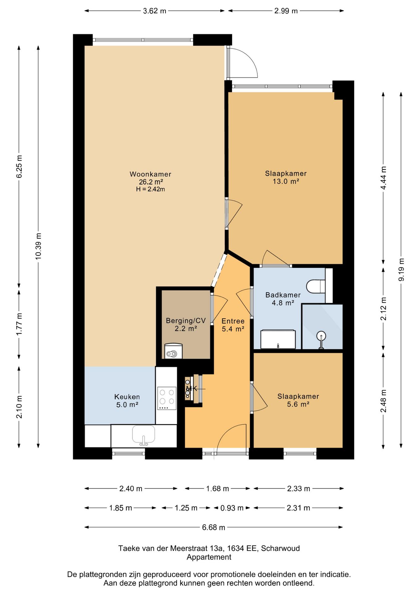 Ground floor apartment with terrace and dike views near Markermeer — 35