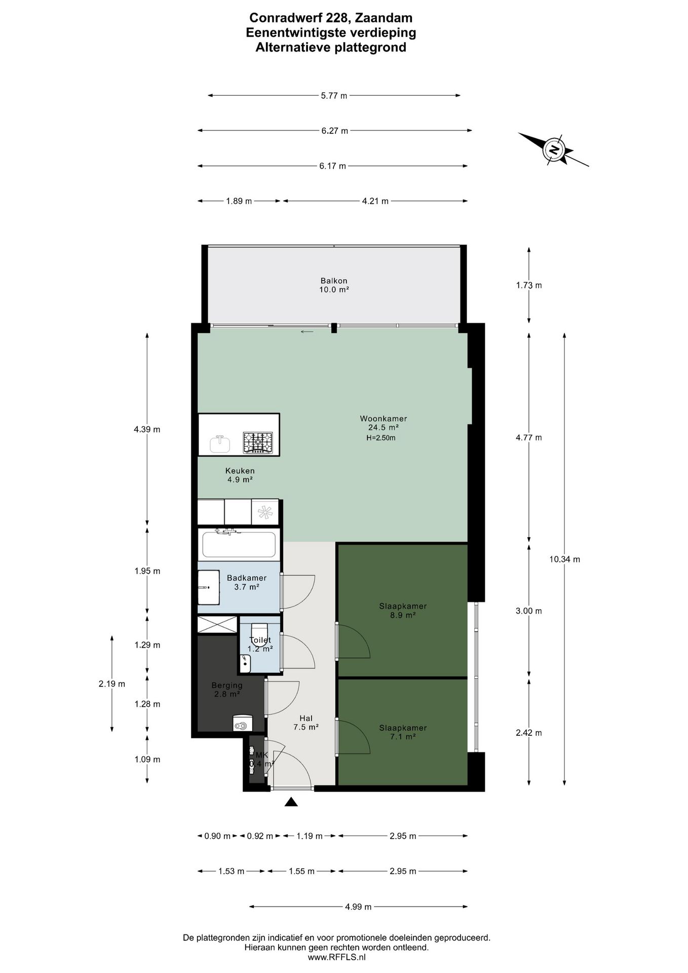 Exclusive 21st Floor Apartment with Panoramic Views in Zaandam — 33