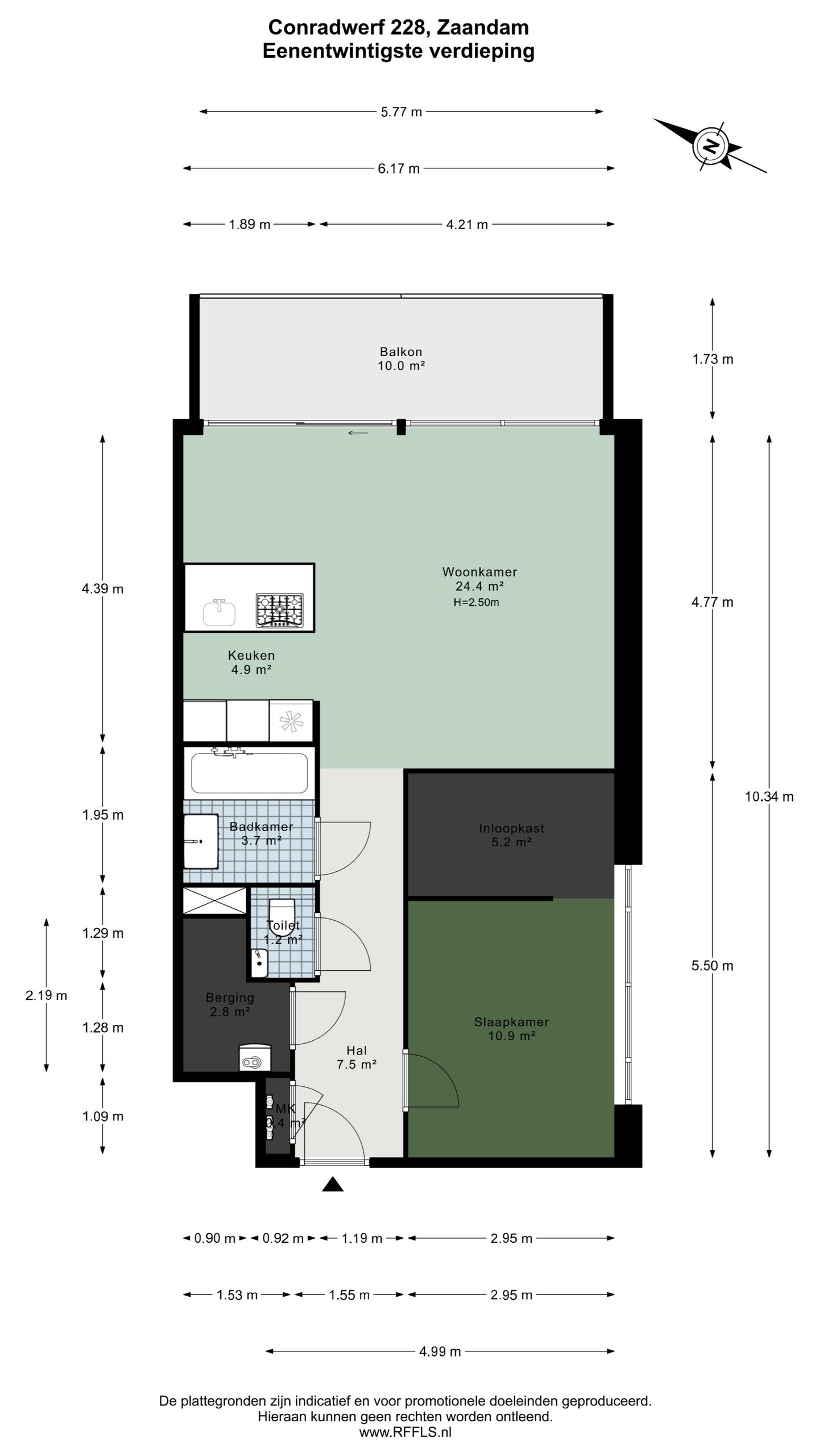 Exclusive 21st Floor Apartment with Panoramic Views in Zaandam — 34
