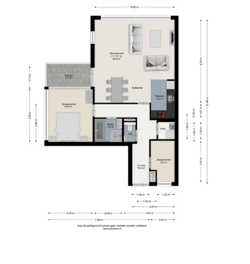 Spacious 3-room apartment with balcony and parking in Eindhoven — 25