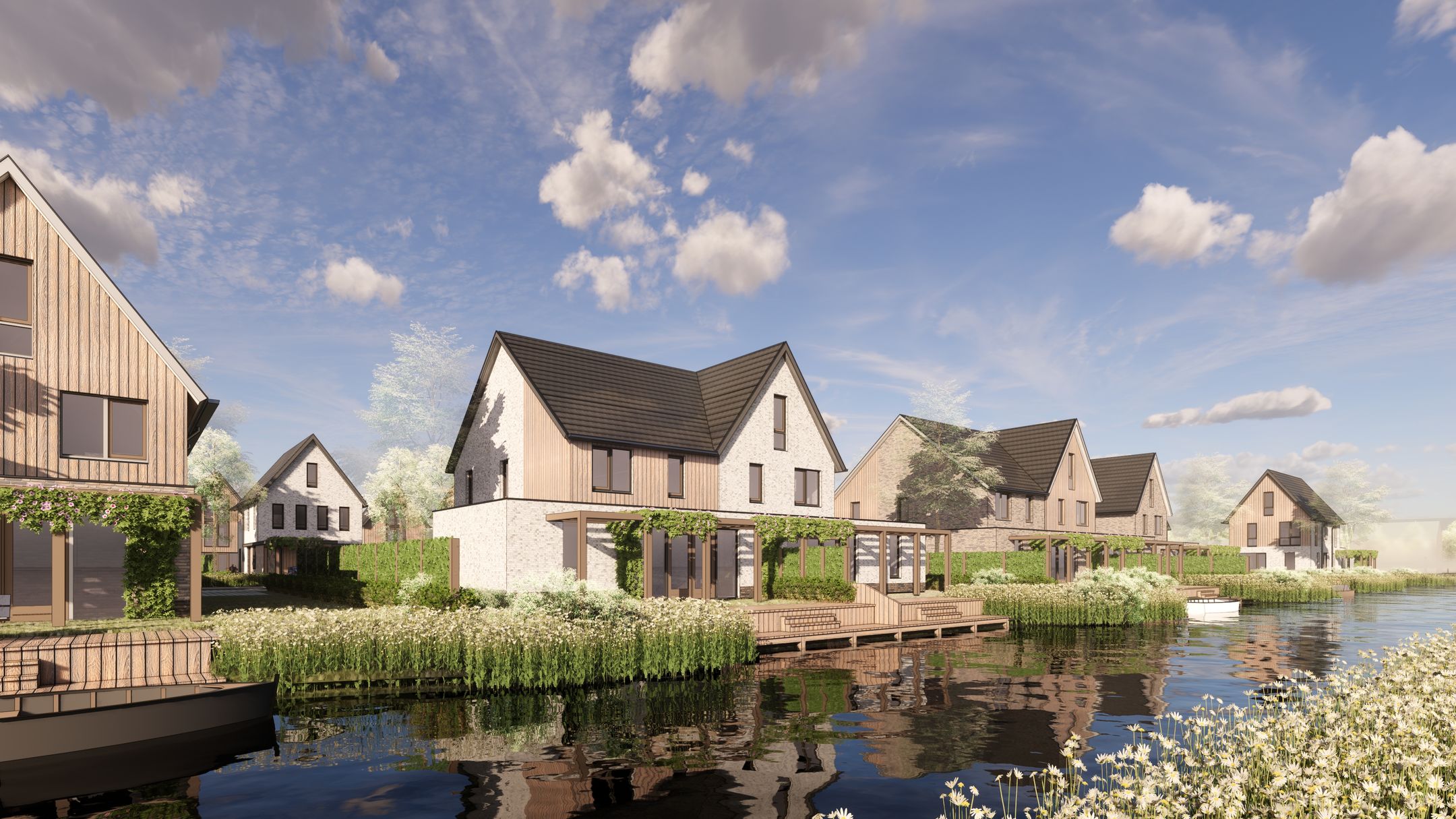 Foto 15 van Vrijstaand aan het binnenwater (Bouwnr. 21)