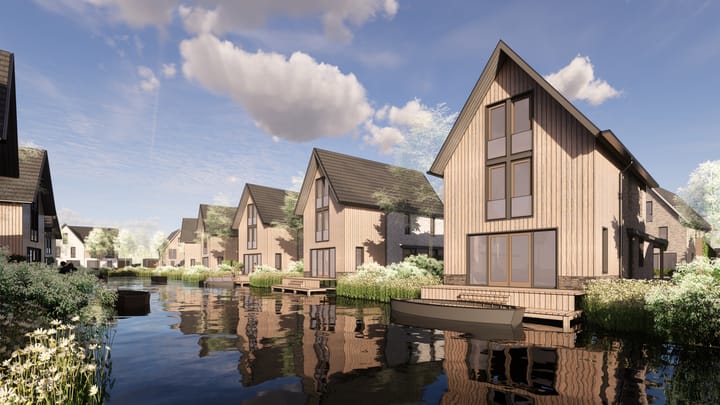 Photo 2 of Vrijstaand aan het binnenwater (Bouwnr. 28)