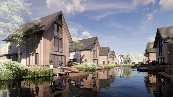 Photo 5 of Vrijstaand aan het binnenwater (Bouwnr. 28)