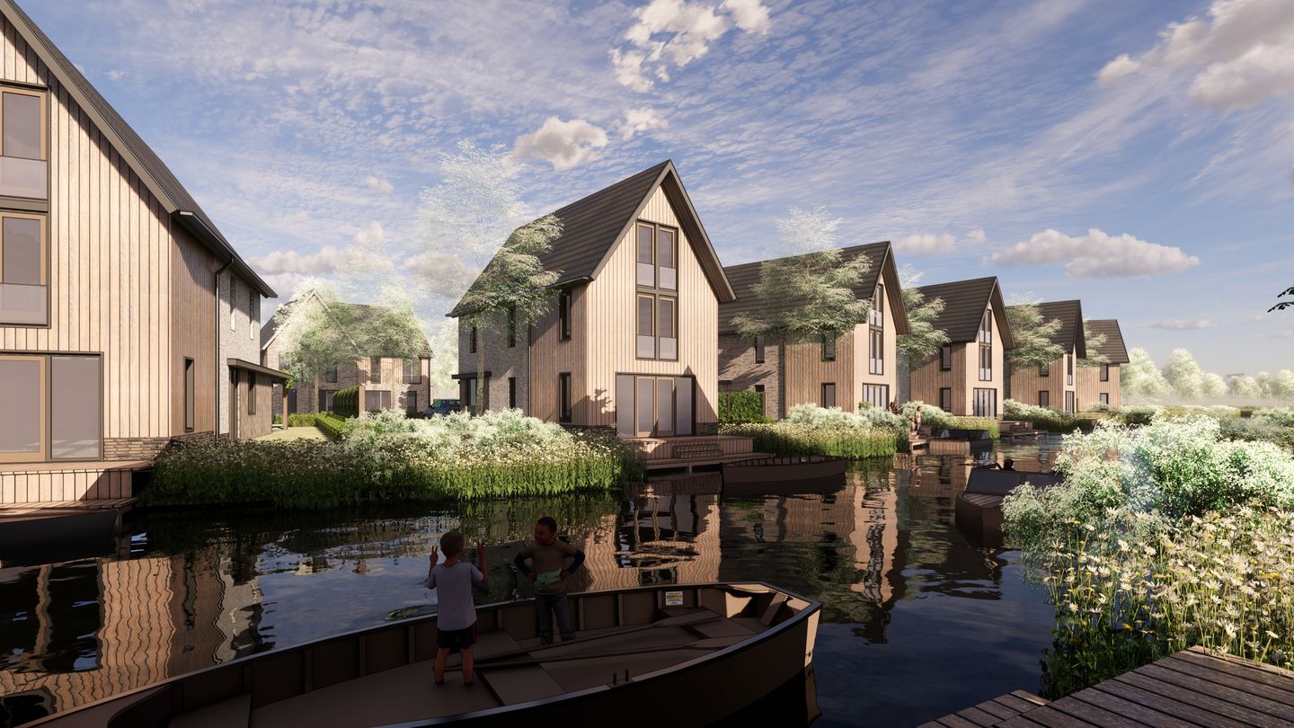 Foto 4 van Vrijstaand aan het binnenwater (Bouwnr. 28)