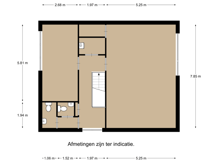 Verdieping 1 - kantoor