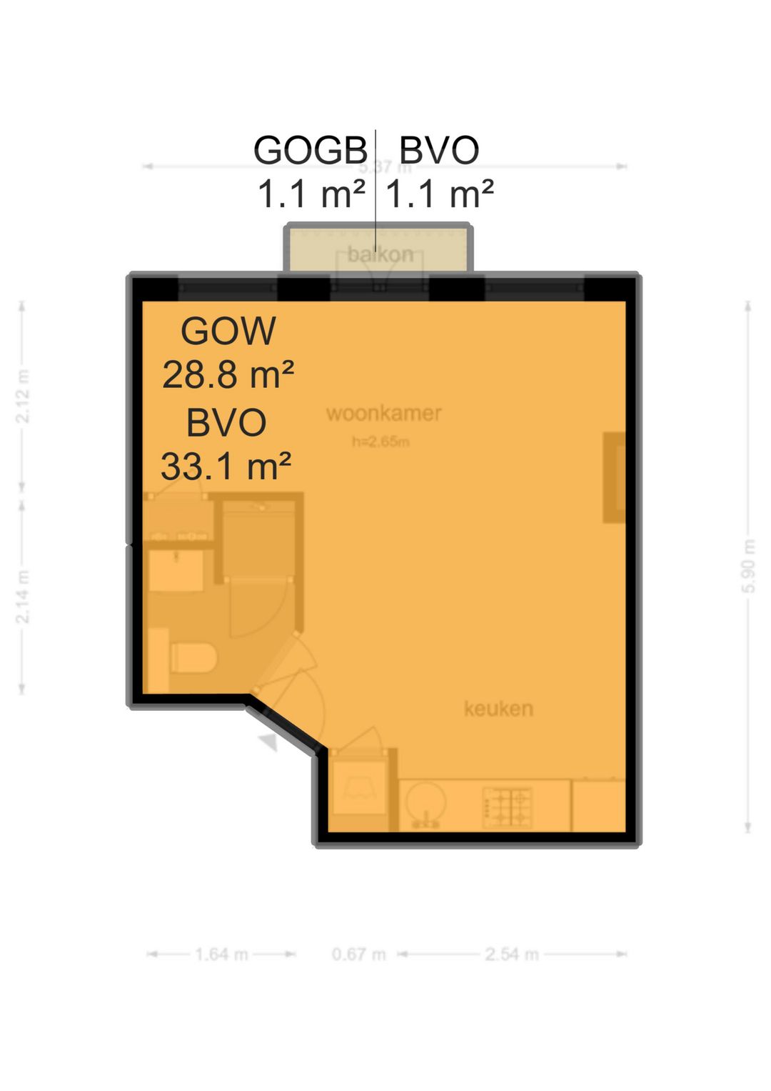 Foto 13 van Graaf Florisstraat 23-3V