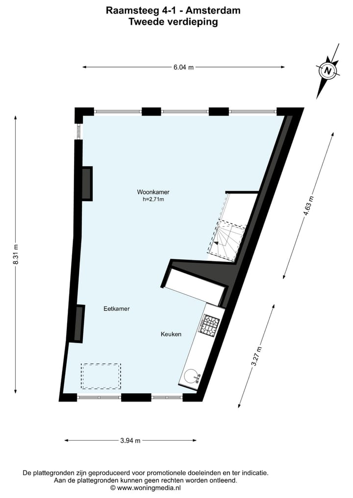 Appartement te koop: Raamsteeg 4-1, Amsterdam