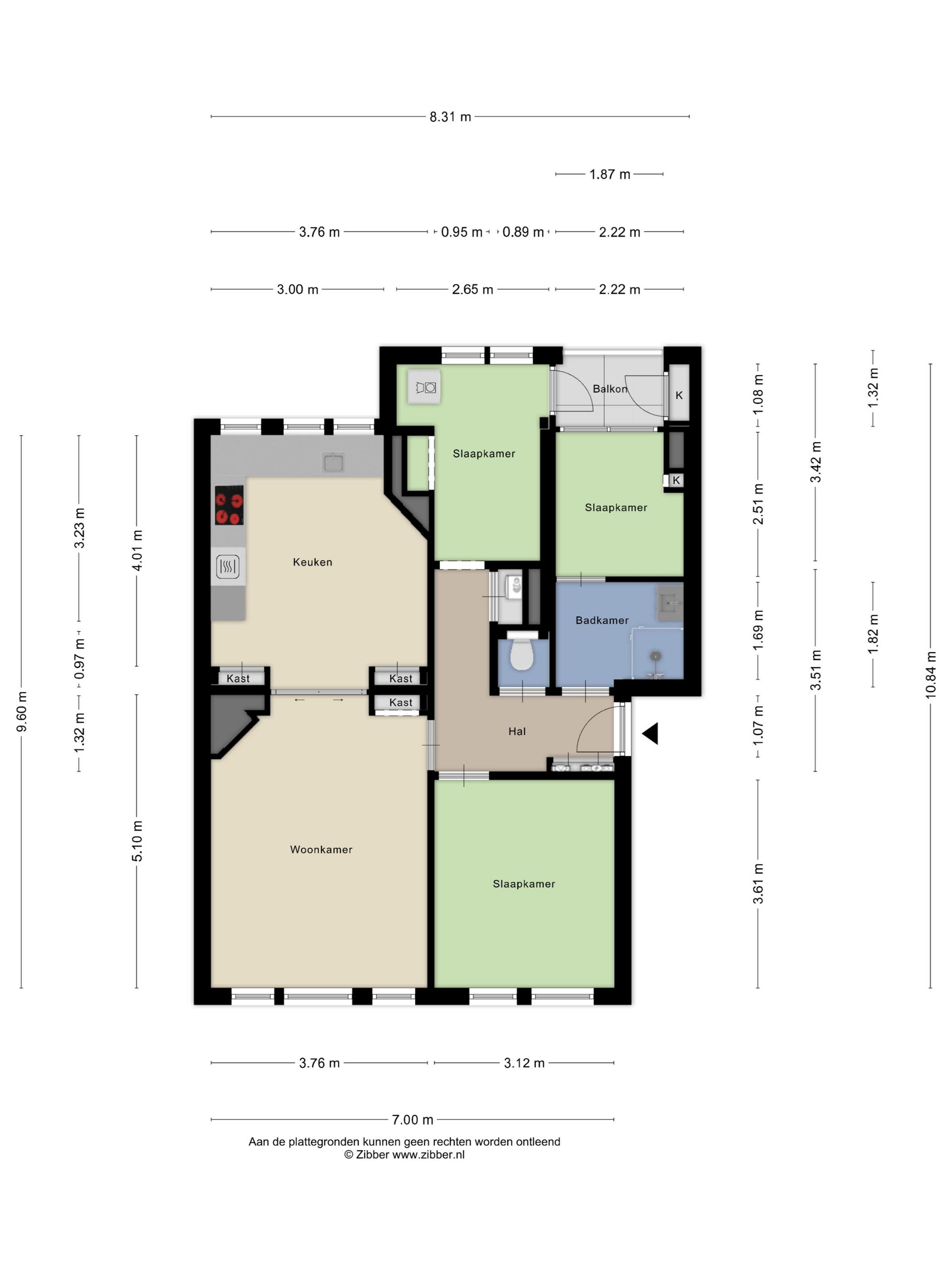 Completely Renovated Top Floor Apartment with Three Bedrooms — 48