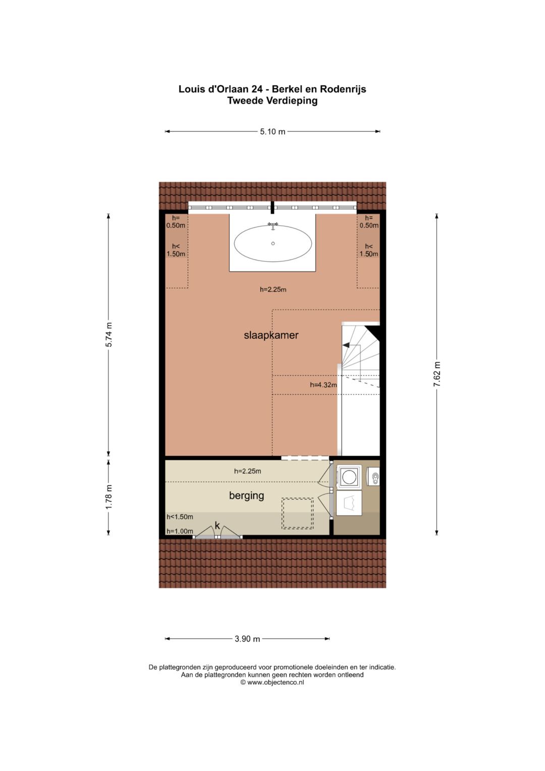 Trendy Finished Terraced House with 4 Bedrooms in Berkel en Rodenrijs — 66