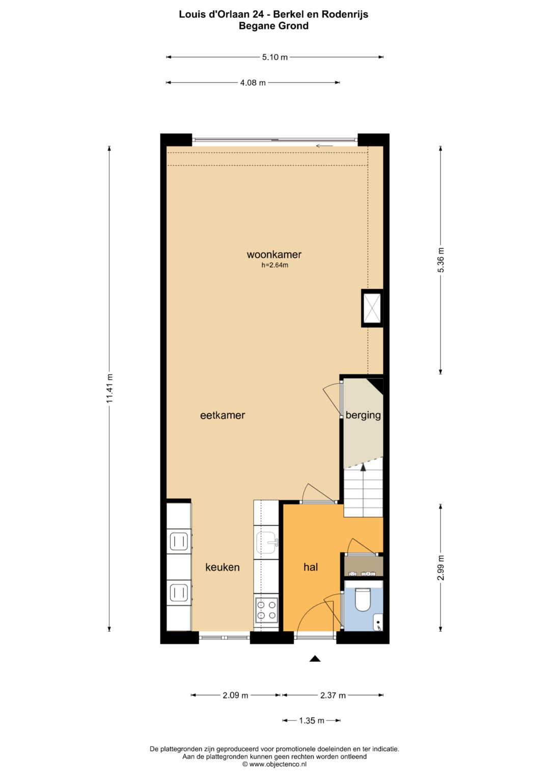 Trendy Finished Terraced House with 4 Bedrooms in Berkel en Rodenrijs — 64