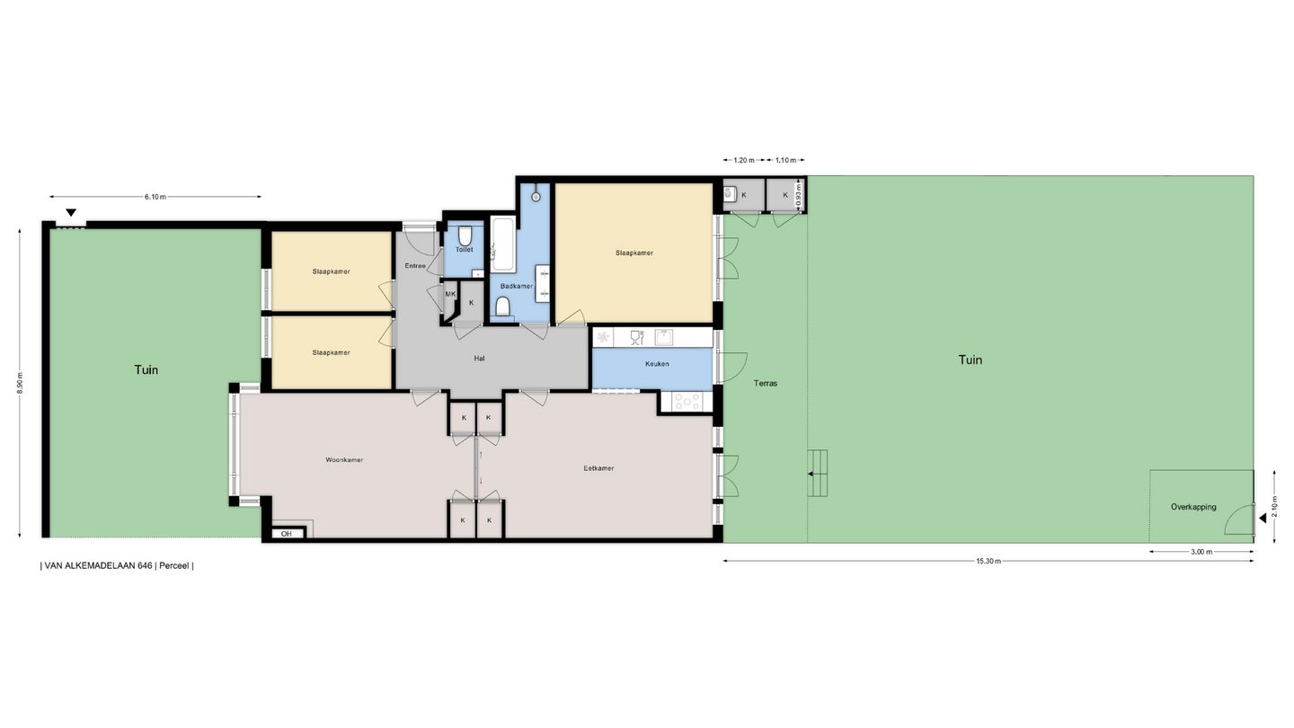 Spacious Ground Floor Apartment with Sunny Southwest Garden Near the Dunes — 40