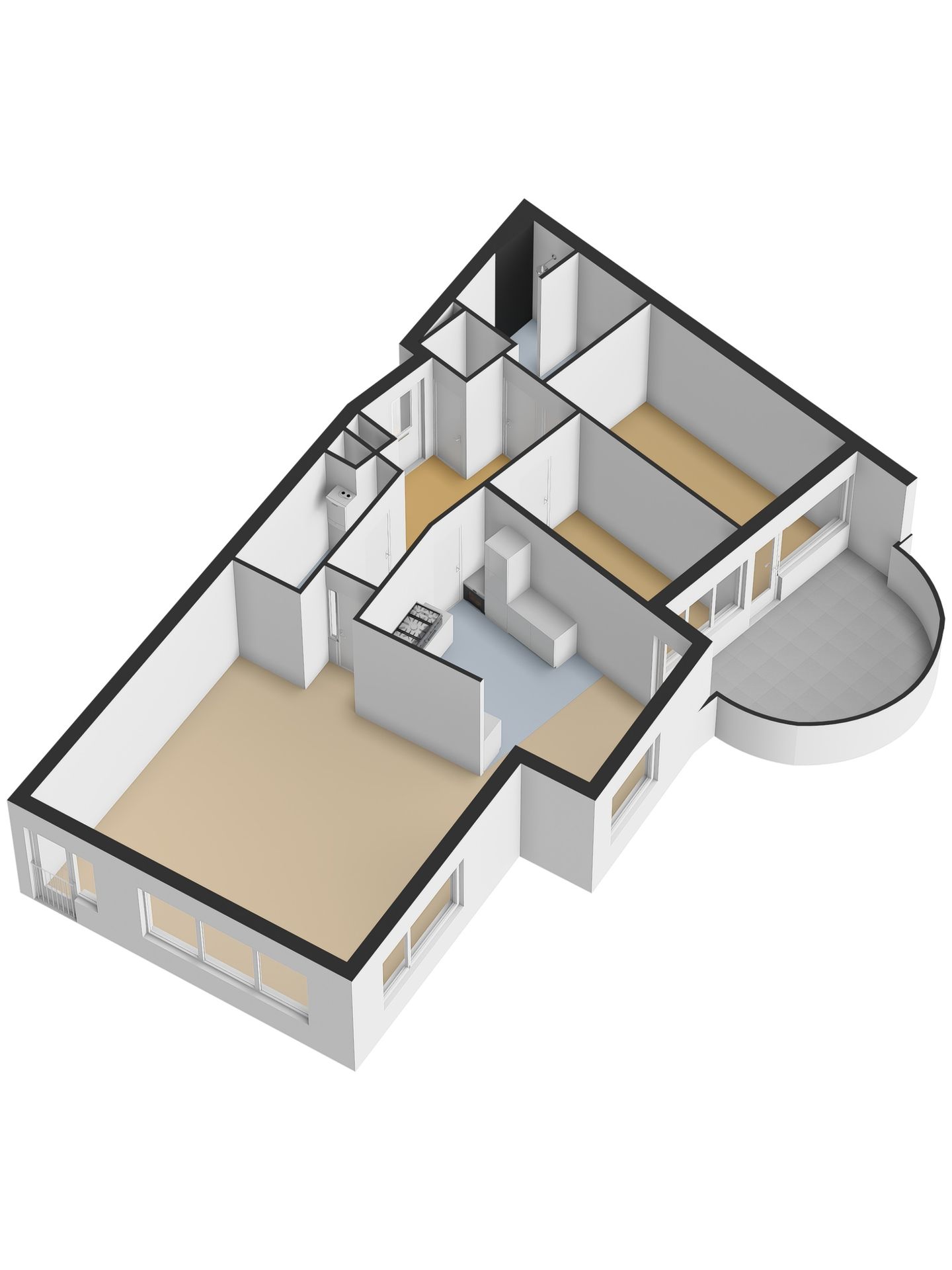 Spacious corner apartment with parking and covered south-facing balcony in Vaassen centre — 35