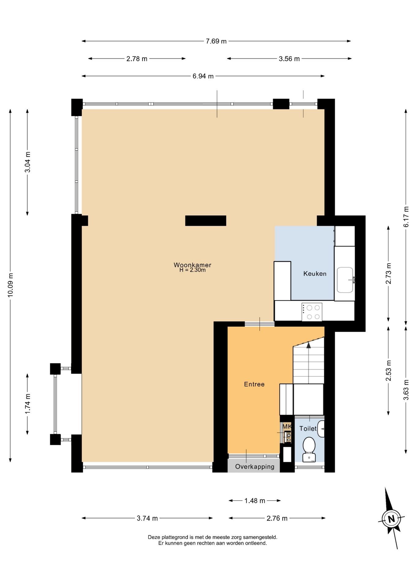 Extended semi-detached house with double garage and rooftop terrace in Reeuwijk-Dorp — 51