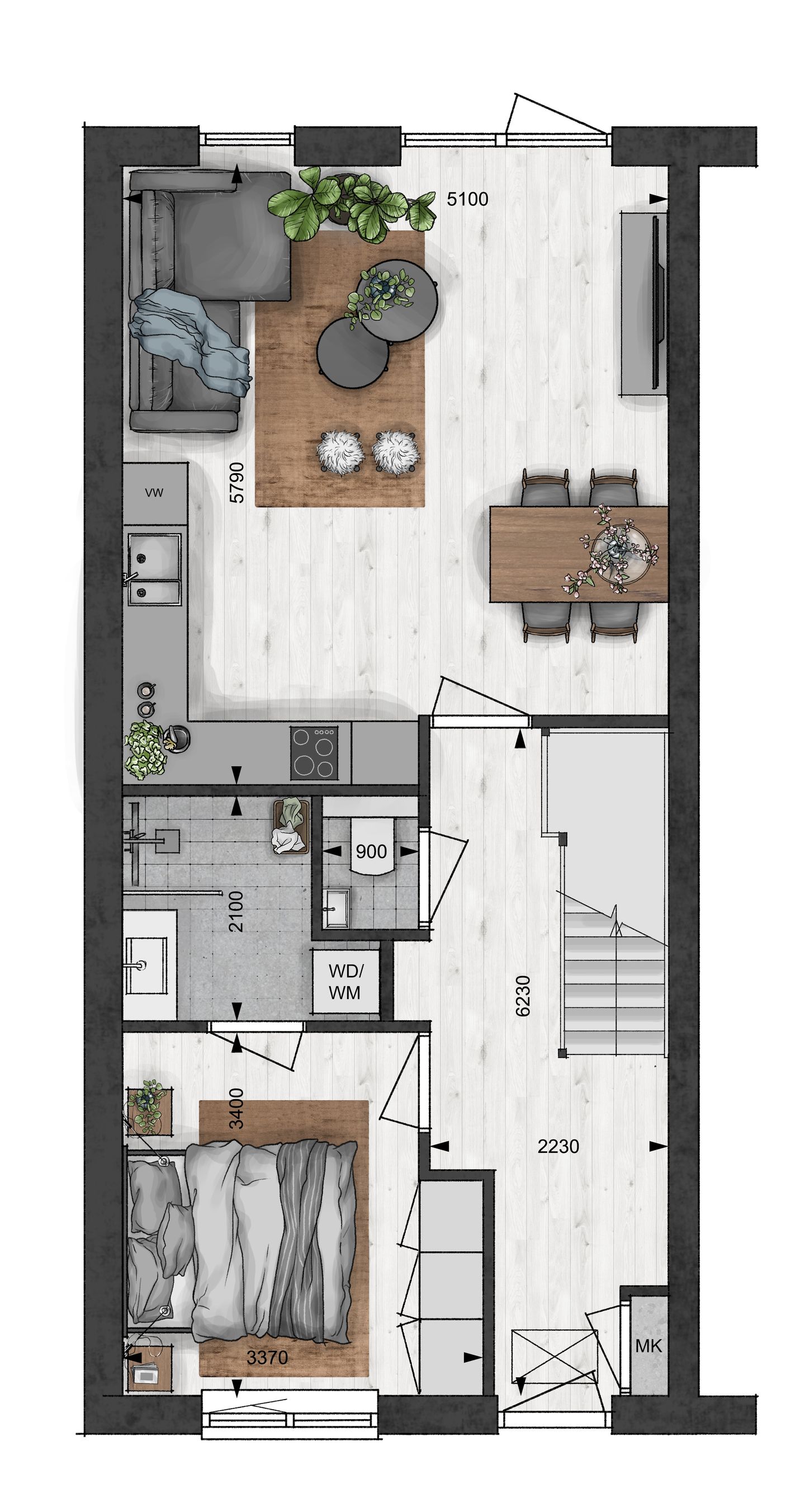Foto 5 van Type Akker | levensloop hoekwoning bnr. 36