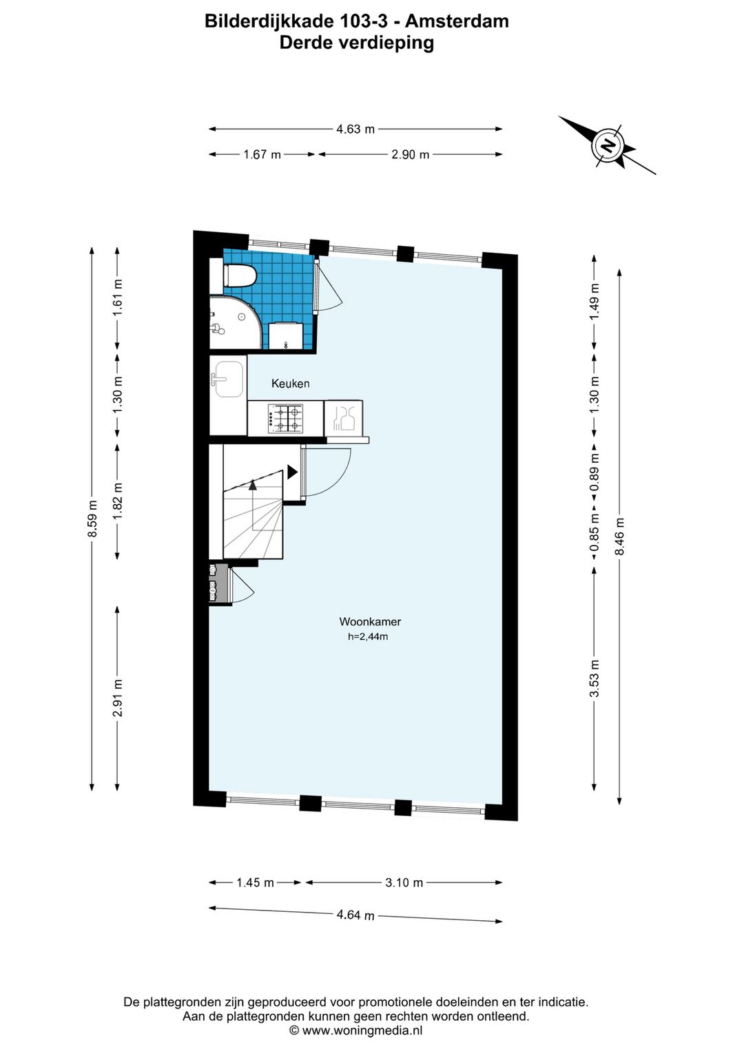Foto 22 van Bilderdijkkade 103-3