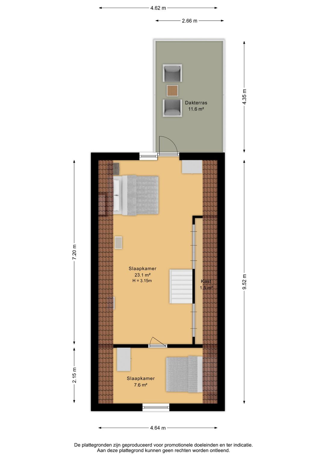 Spacious terraced home with roof terrace in Vlissingen center — 38