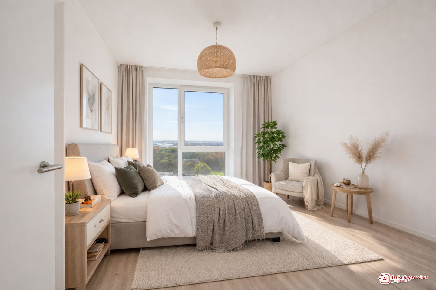 Panoramic 20th Floor Apartment with Sea, City and Dune Views — 20