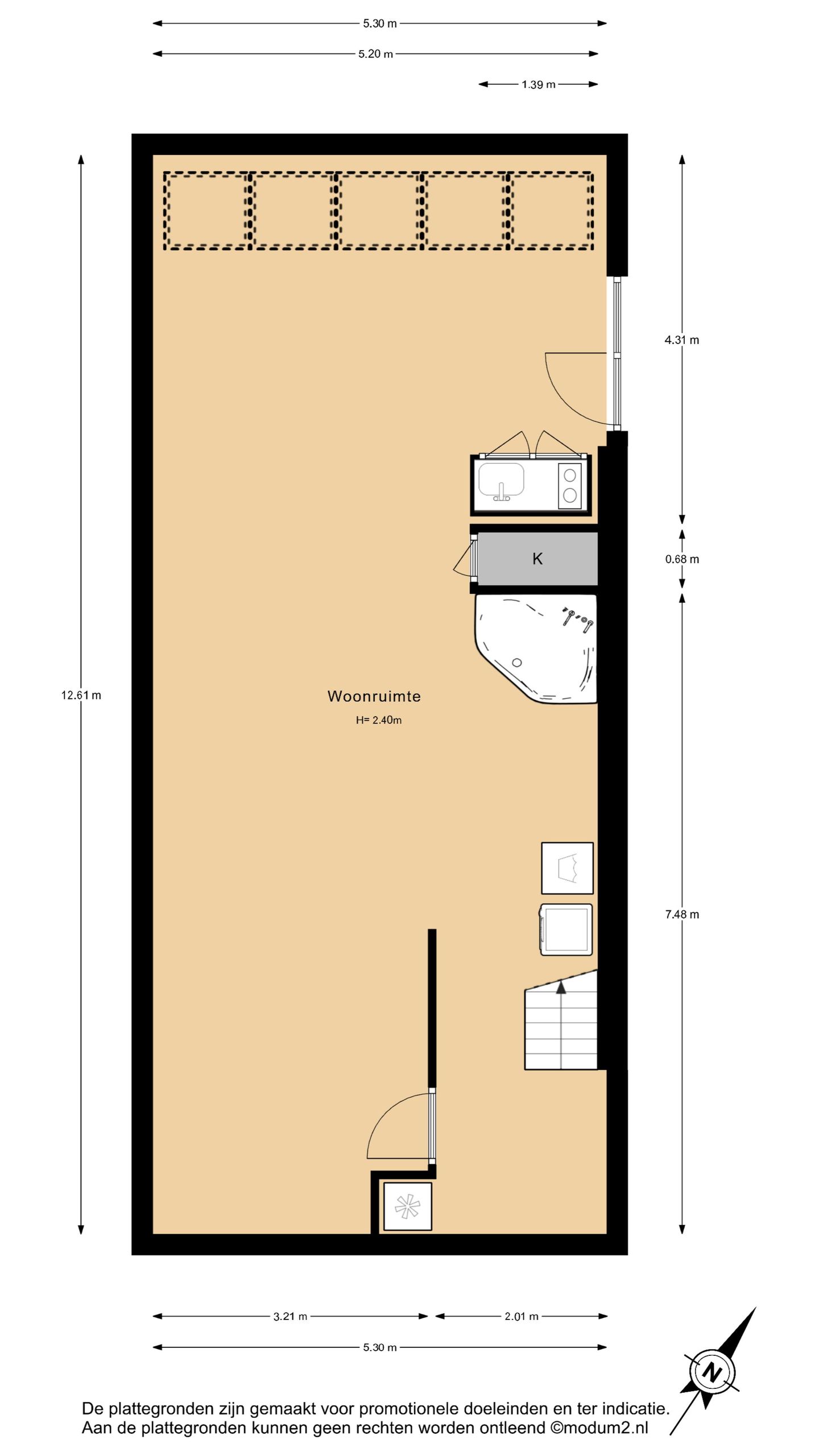 Spacious maisonette with garden and parking in Delft center — 44