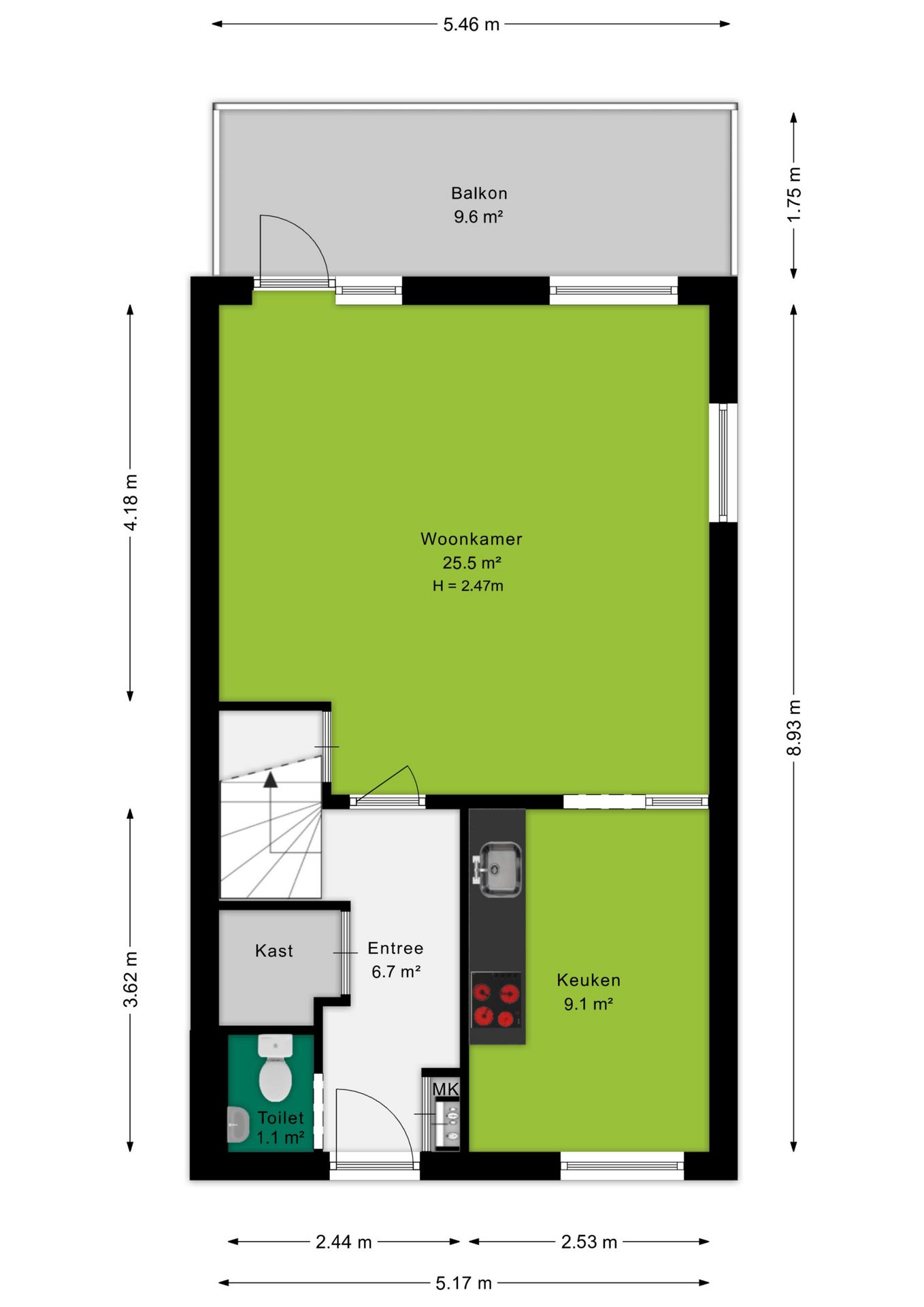 Centraal gelegen maisonnette met 3 slaapkamers, balkon op zuidoosten en eigen garagebox in Amersfoort — 49