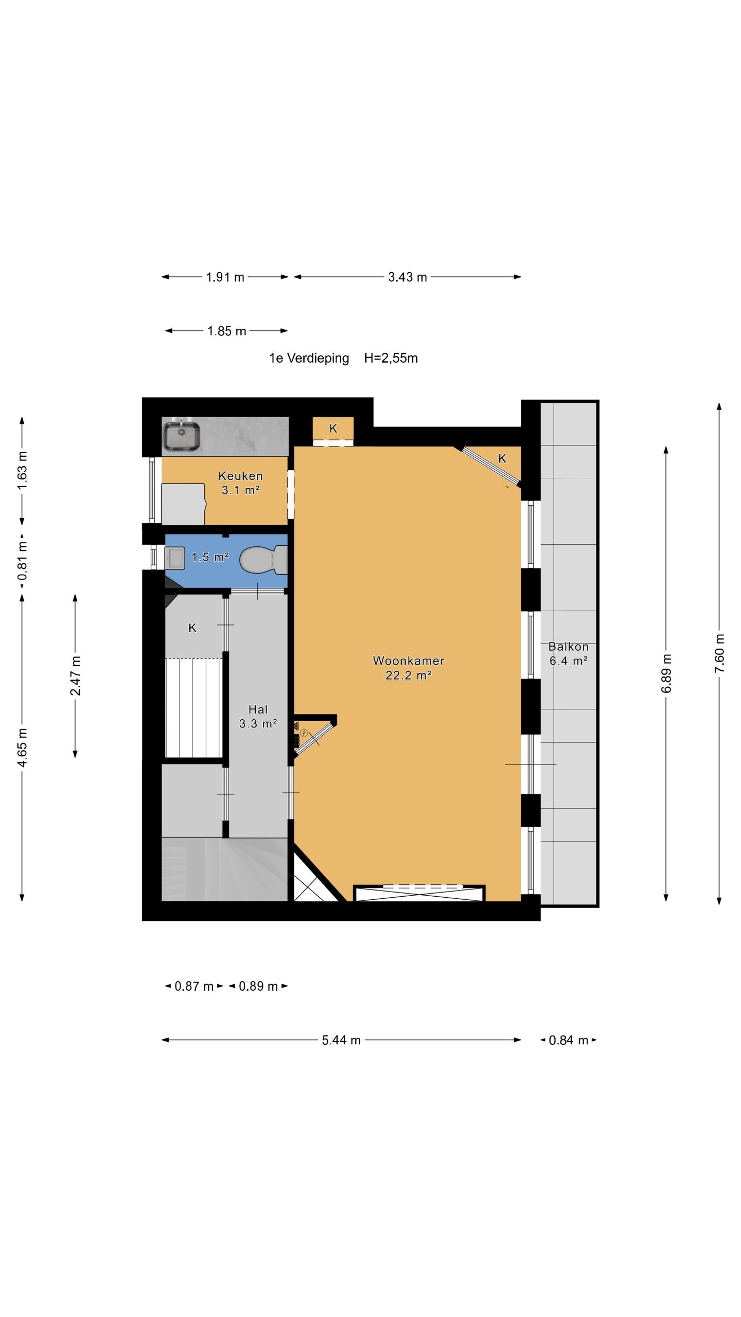 Foto 25 van Galileistraat 1-1