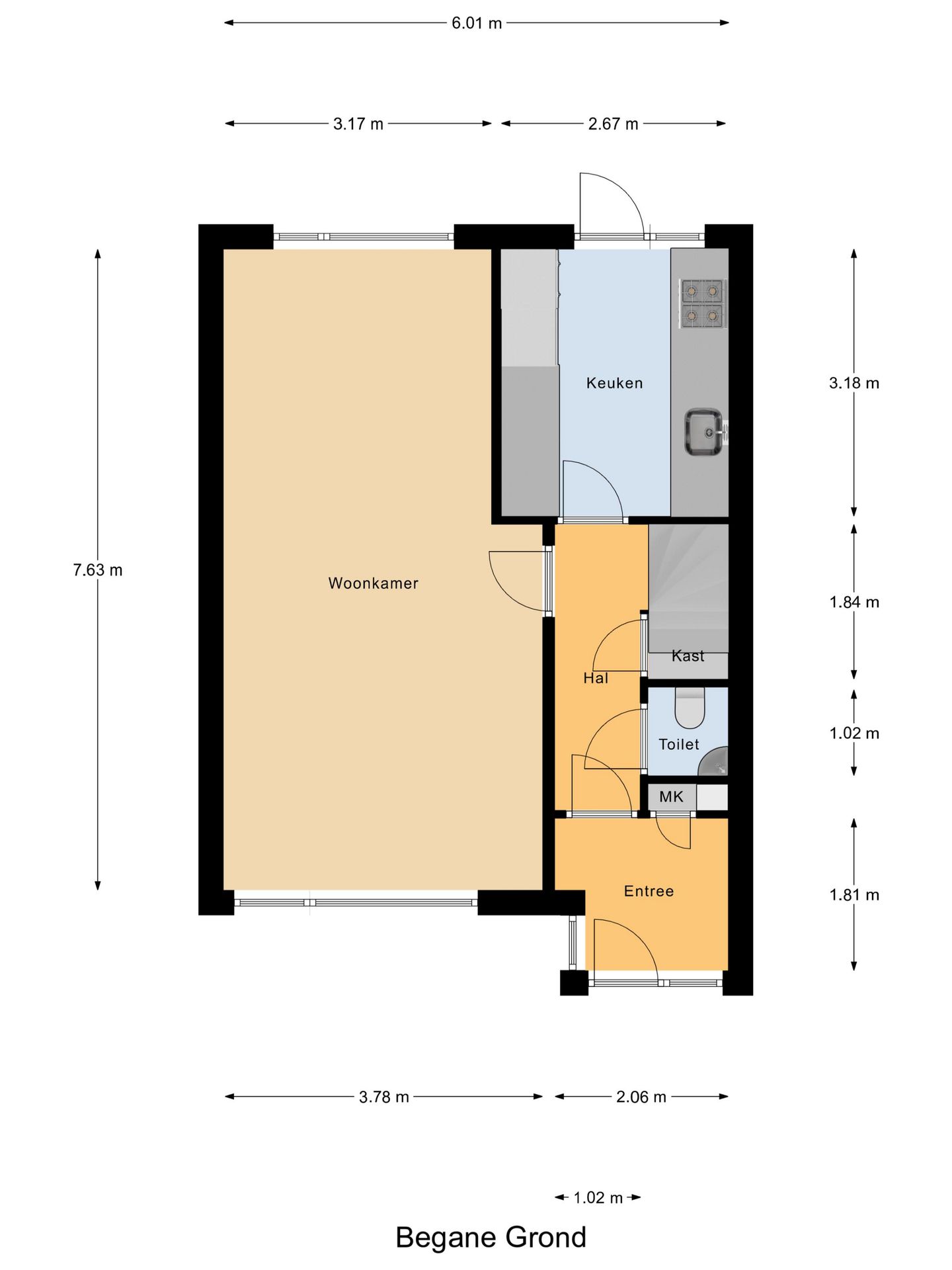 Spacious family home with four bedrooms and garage in quiet Gouda neighborhood — 34