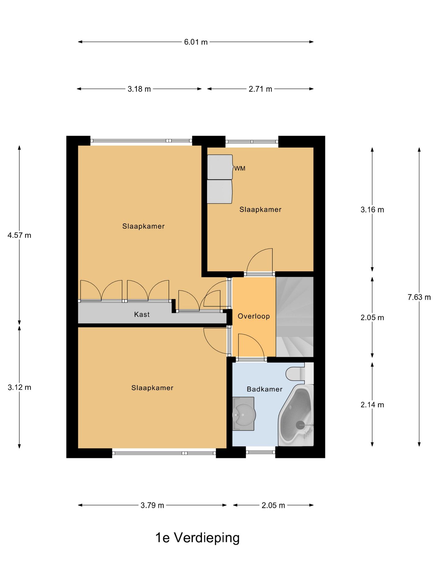 Spacious family home with four bedrooms and garage in quiet Gouda neighborhood — 35