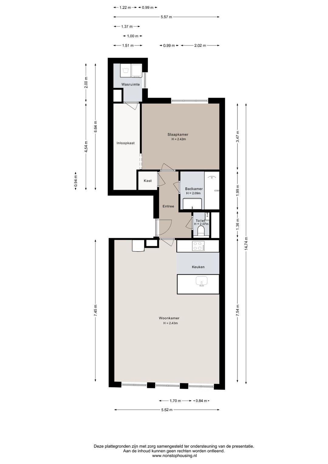 Renovated canal apartment with authentic character in the Jordaan — 42