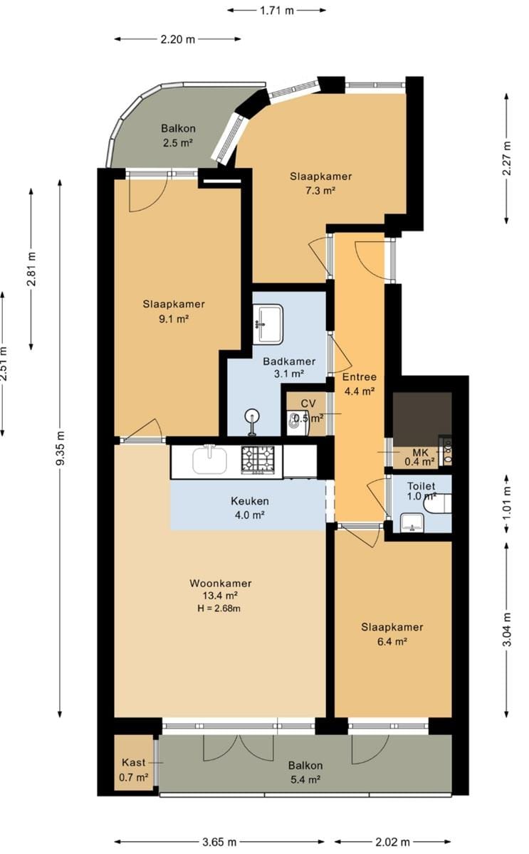 Foto 9 van Reinier Claeszenstraat 34-1