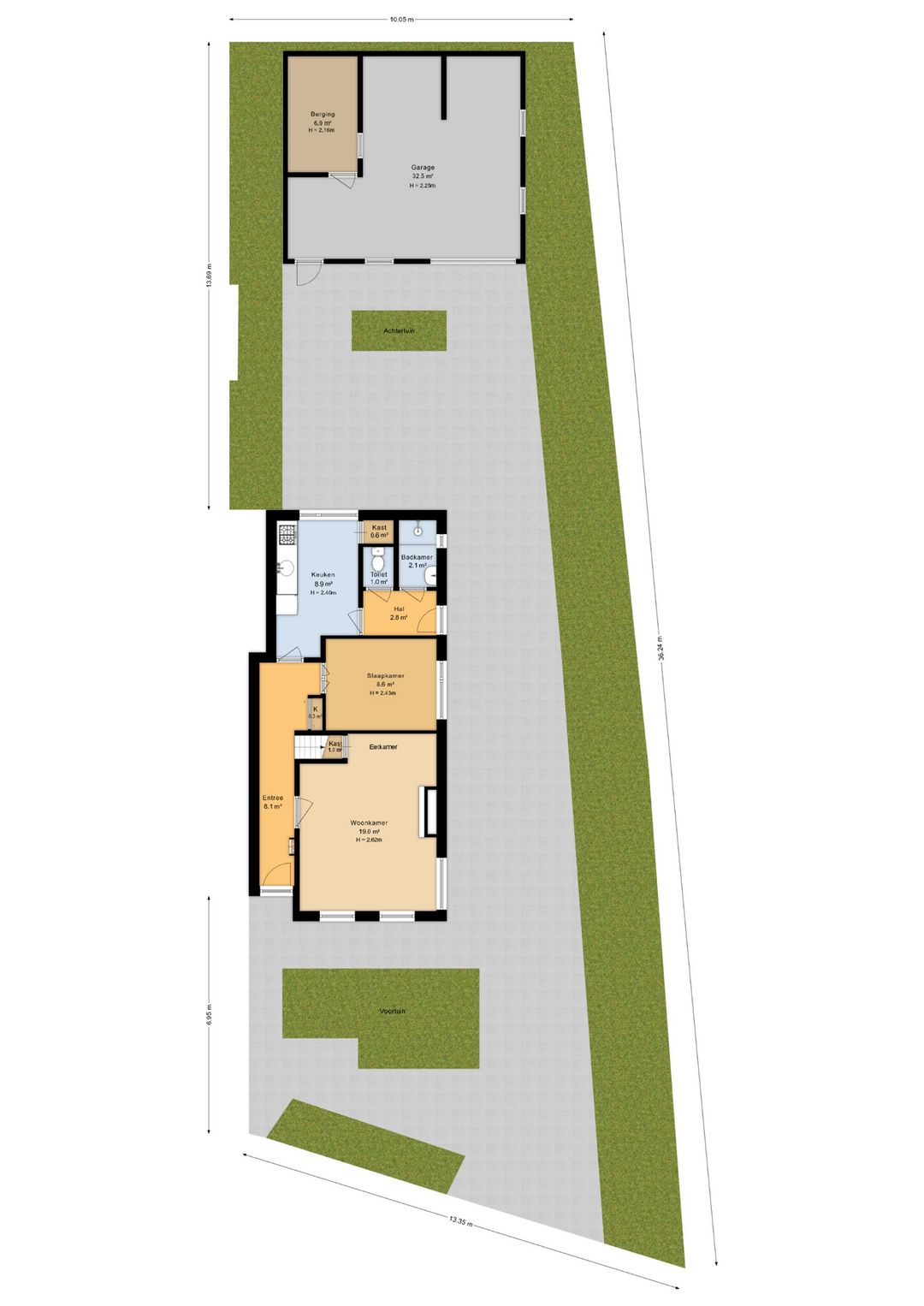 Characteristic semi-detached home with free view at the edge of Buitenpost — 52