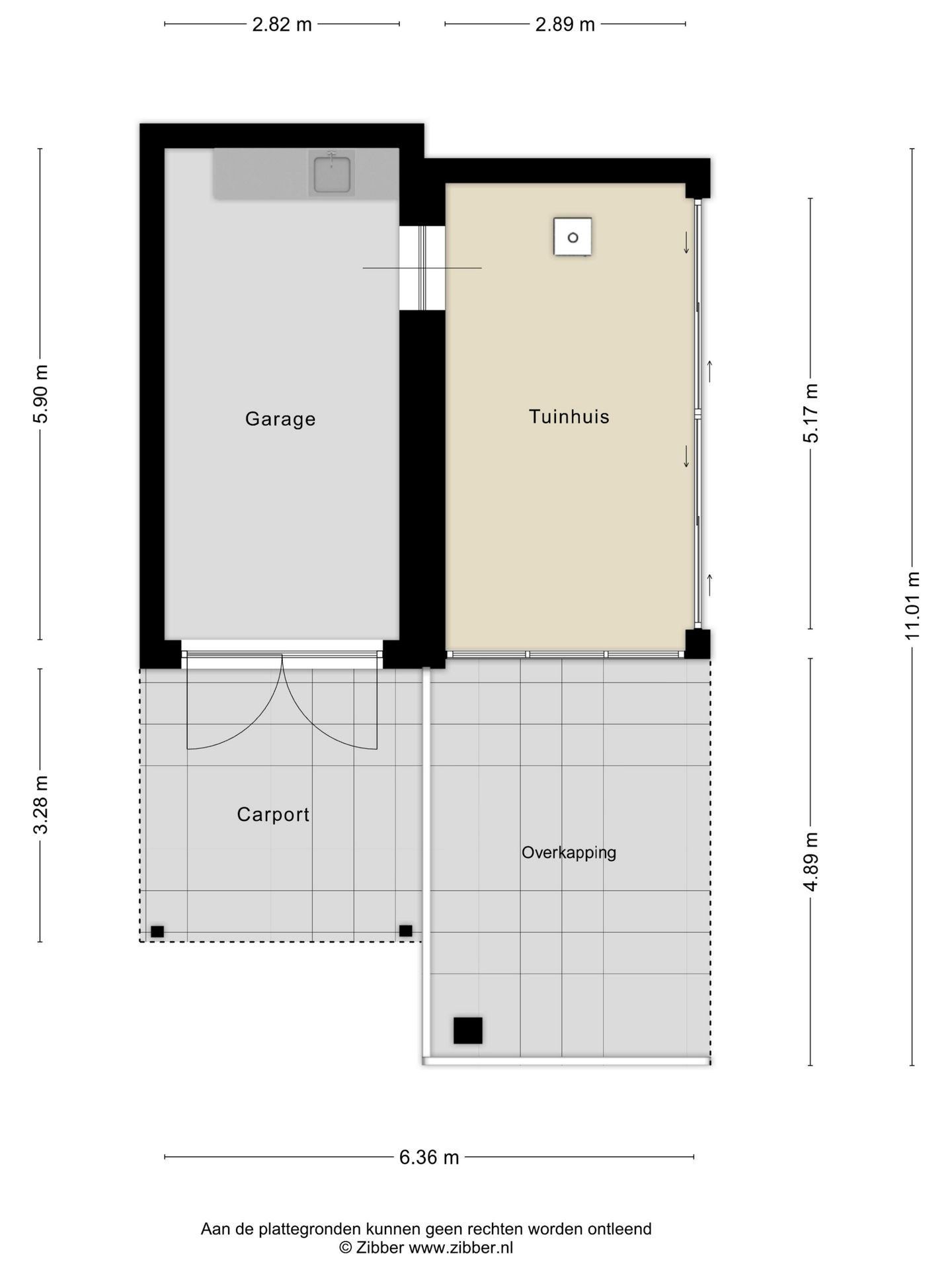 Spacious extended semi-detached home with garage and garden room in Teteringen — 110