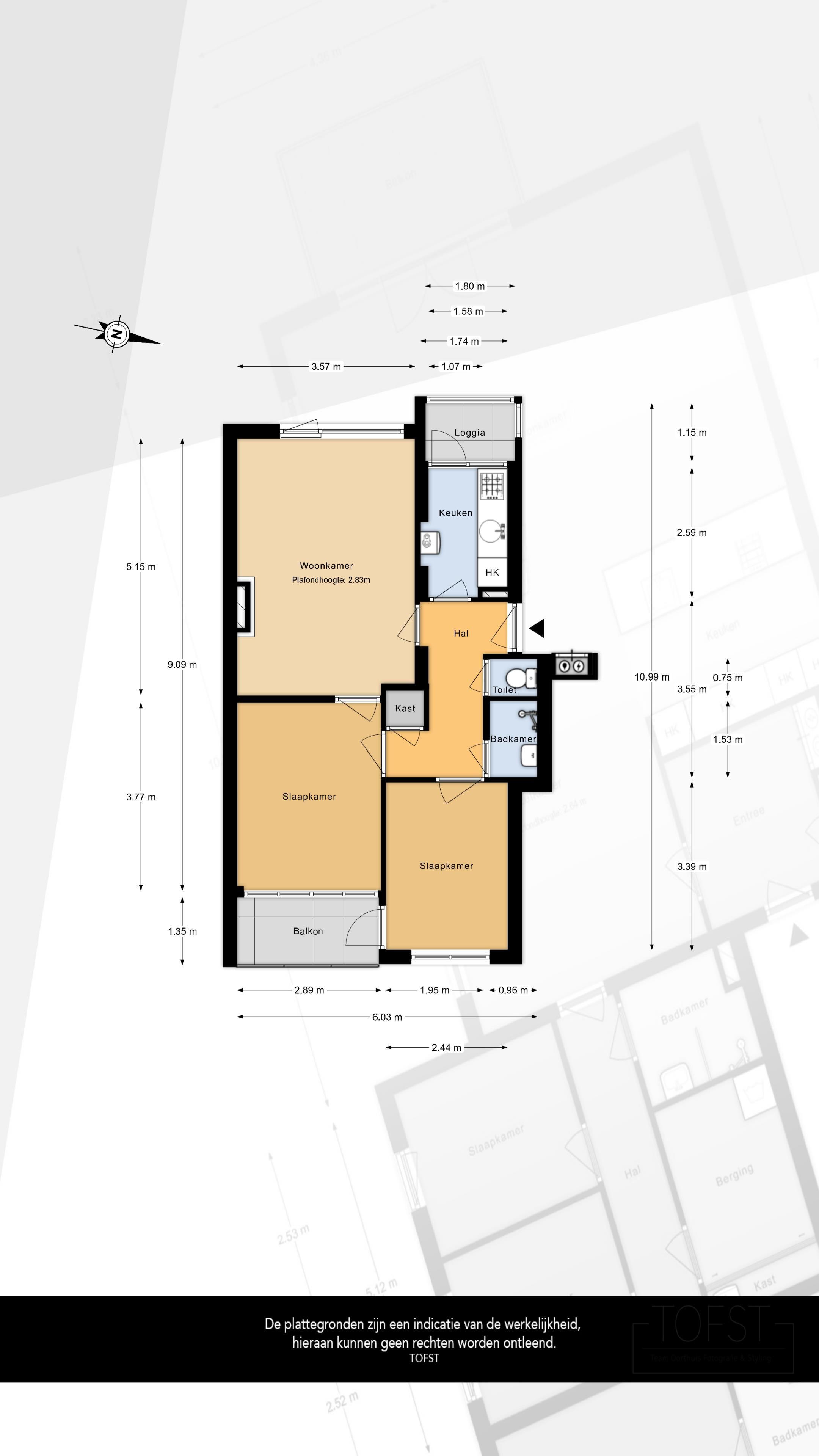Light 3-Room Apartment with Balcony in Rotterdam Delfshaven — 21