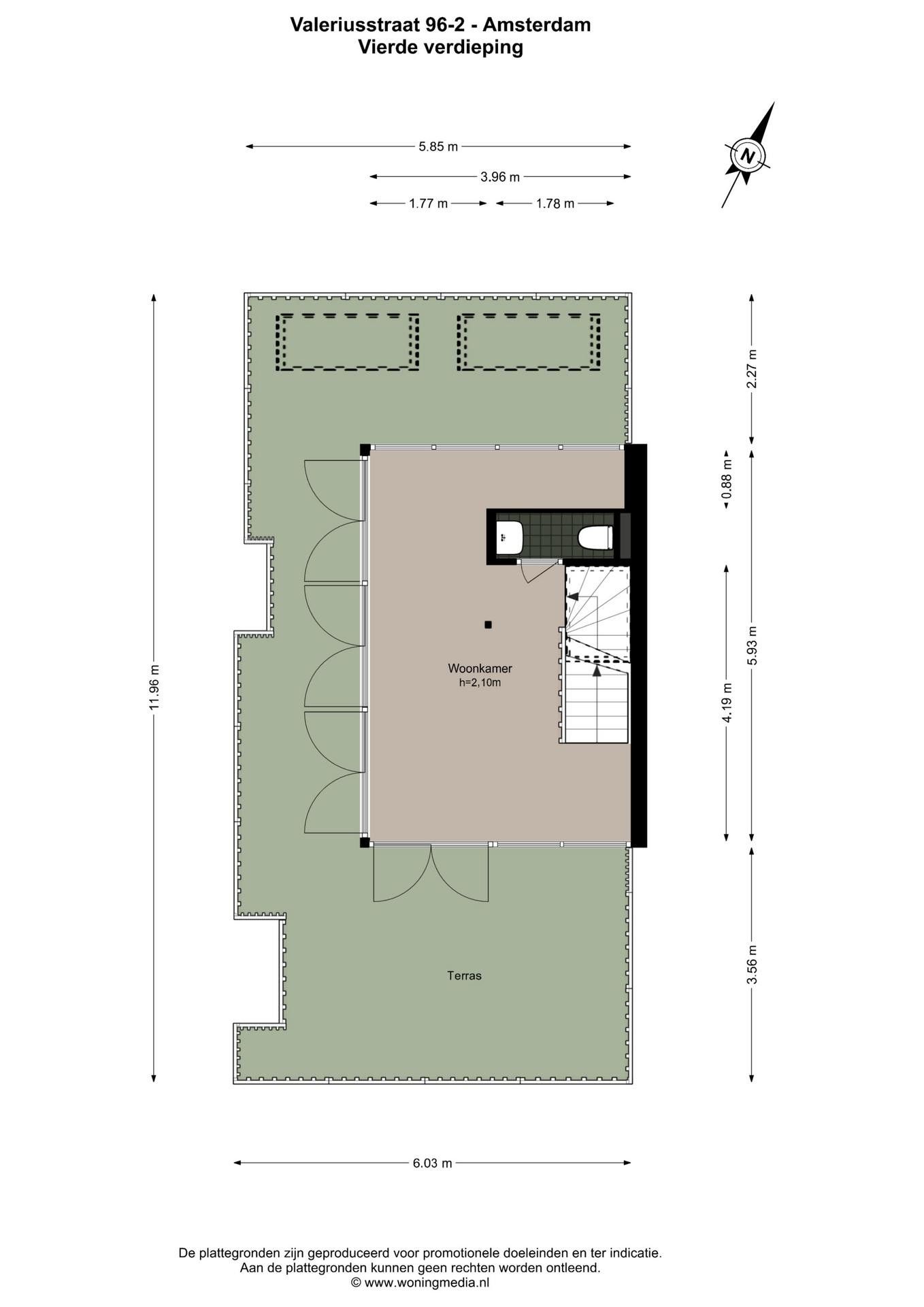Foto 50 van Valeriusstraat 96-2