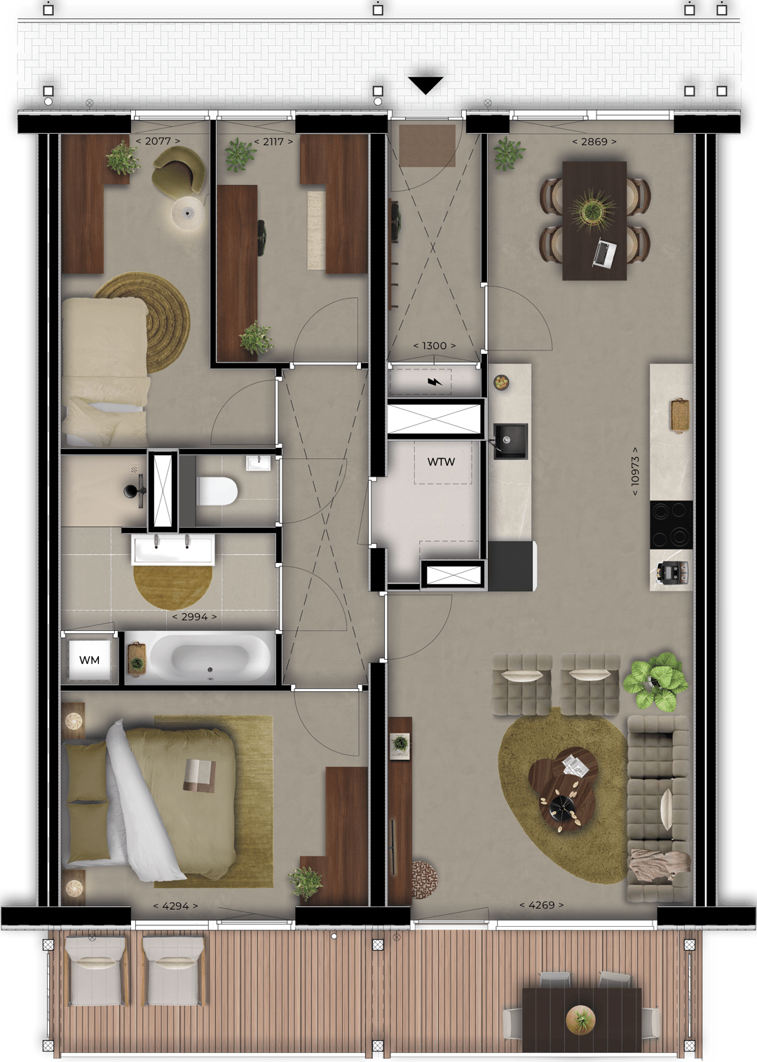 Foto 8 van Type C (Bouwnr. 9)