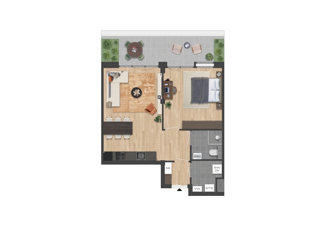 Foto 22 van Terrasappartementen fase 2 (Bouwnr. 03.08 - L2)