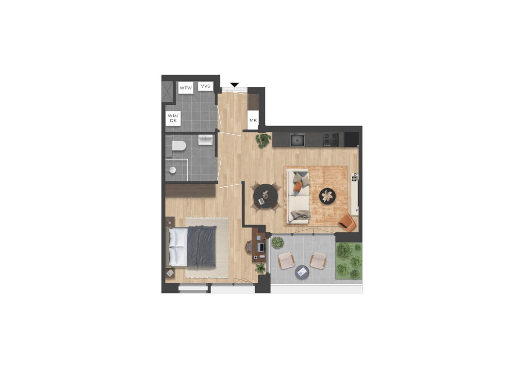 Foto 23 van Terrasappartementen fase 2 (Bouwnr. 03.08 - L2)
