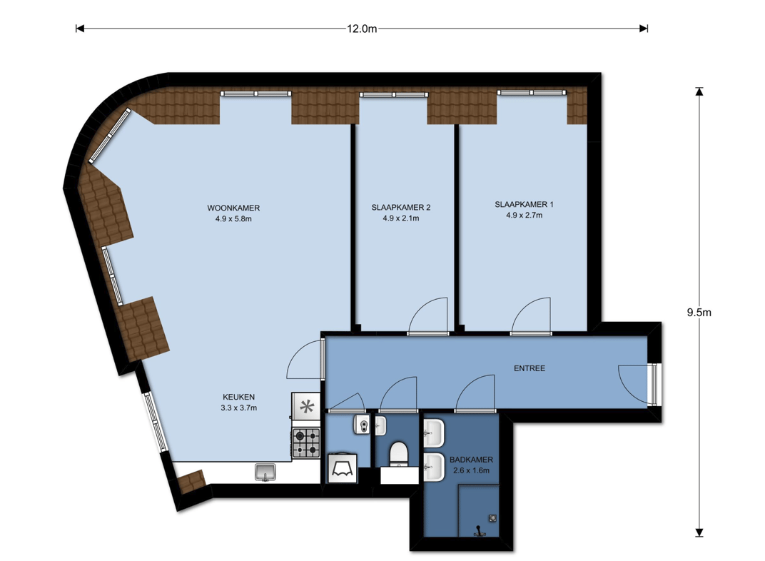 Foto 12 van Nieuwsteeg 55-E