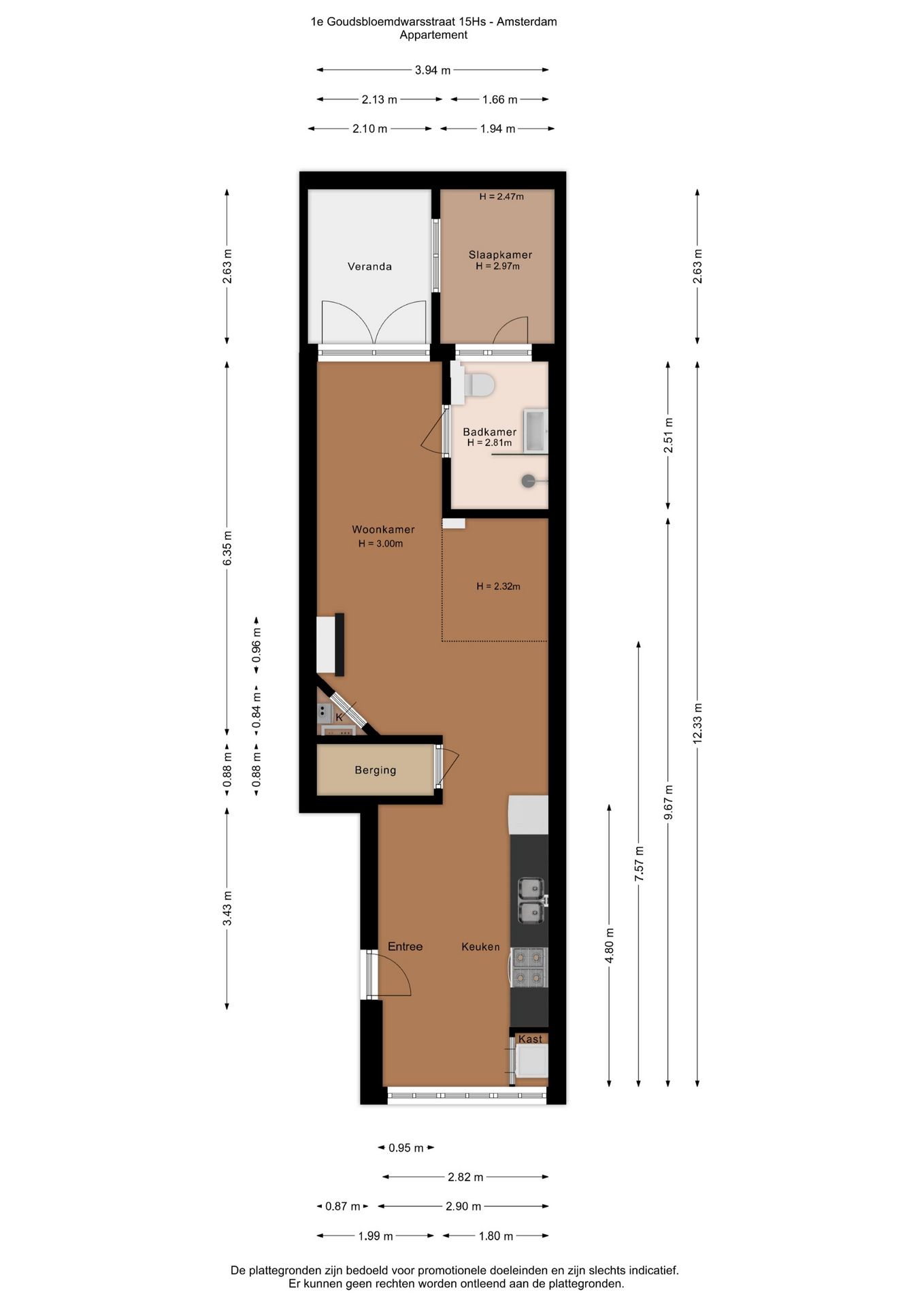 Foto 30 van Eerste Goudsbloemdwarsstraat 15-H