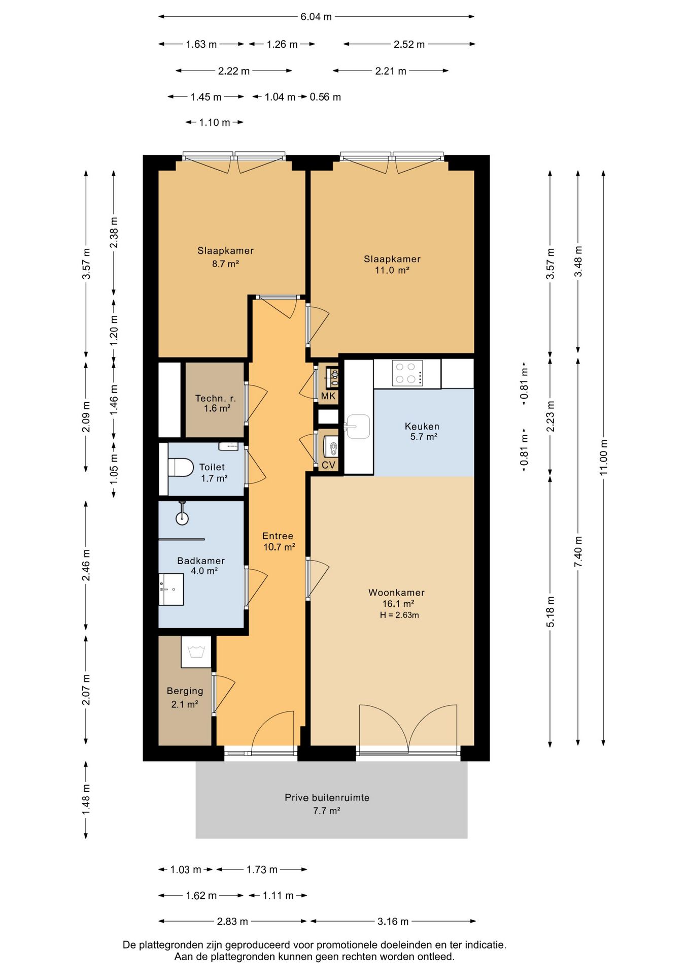 Energy-efficient 3-room apartment with parking space in Utrecht — 44