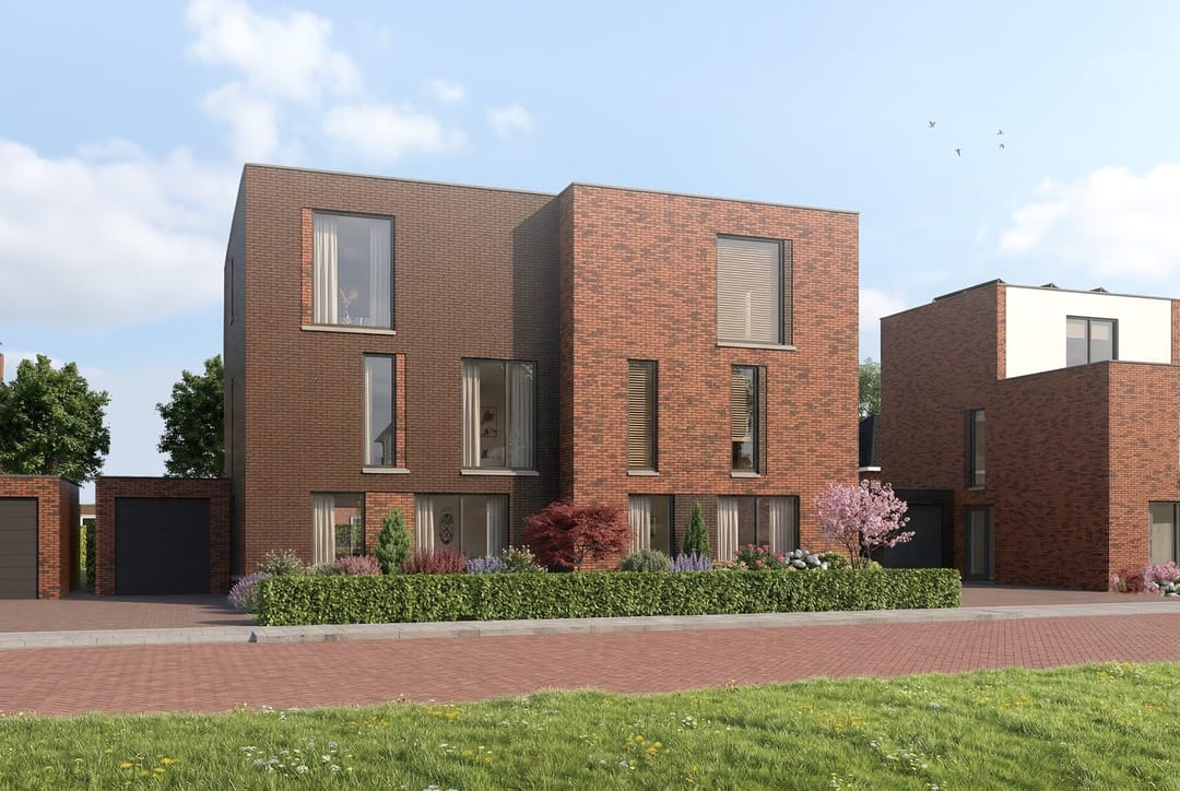 Moderne Twee-onder-een-kap Stedelijke Villa in Nieuwbouwproject De Vosholen-Oost