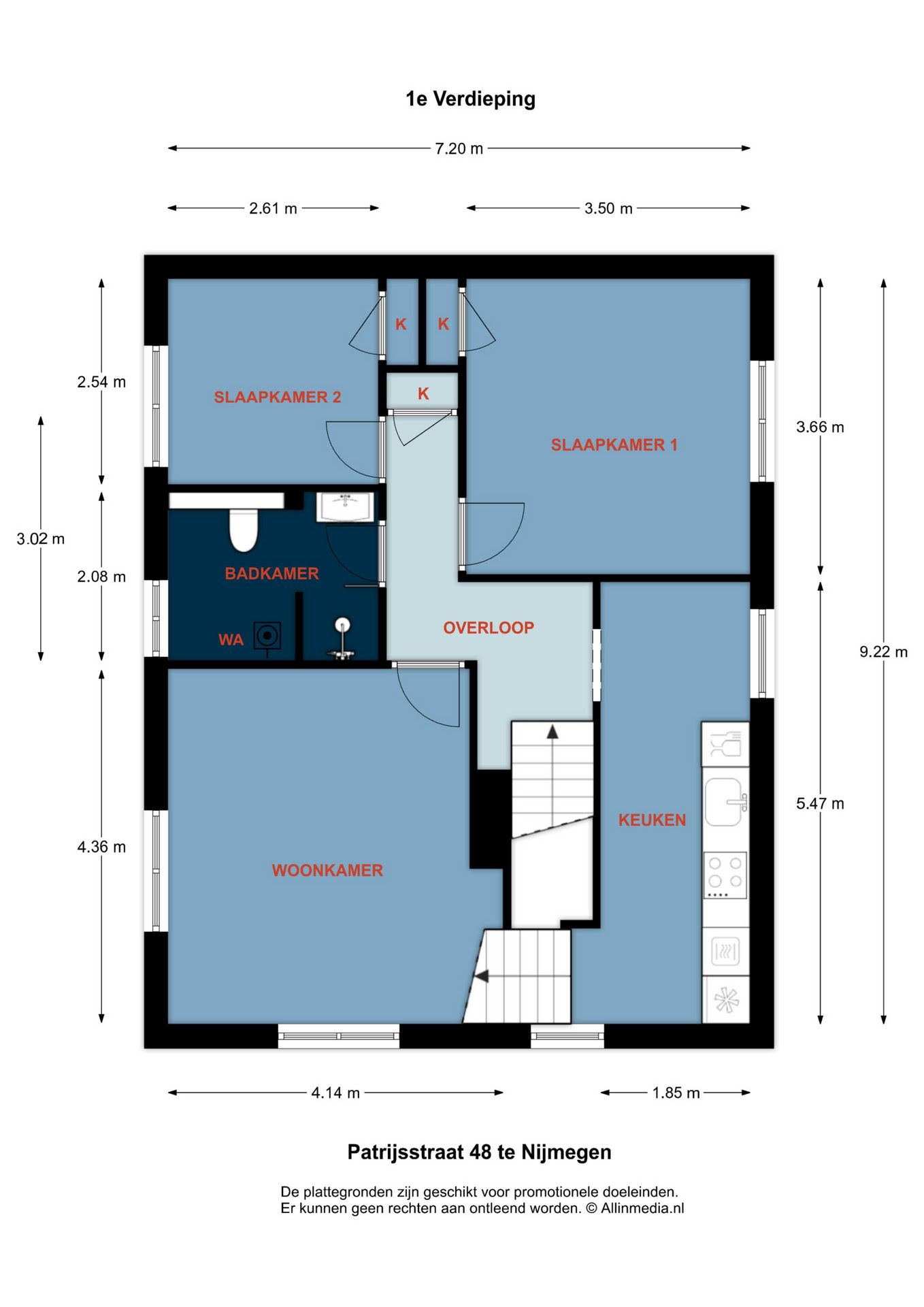 Beautiful upper apartment with 5 rooms in popular Oud-West district — 26