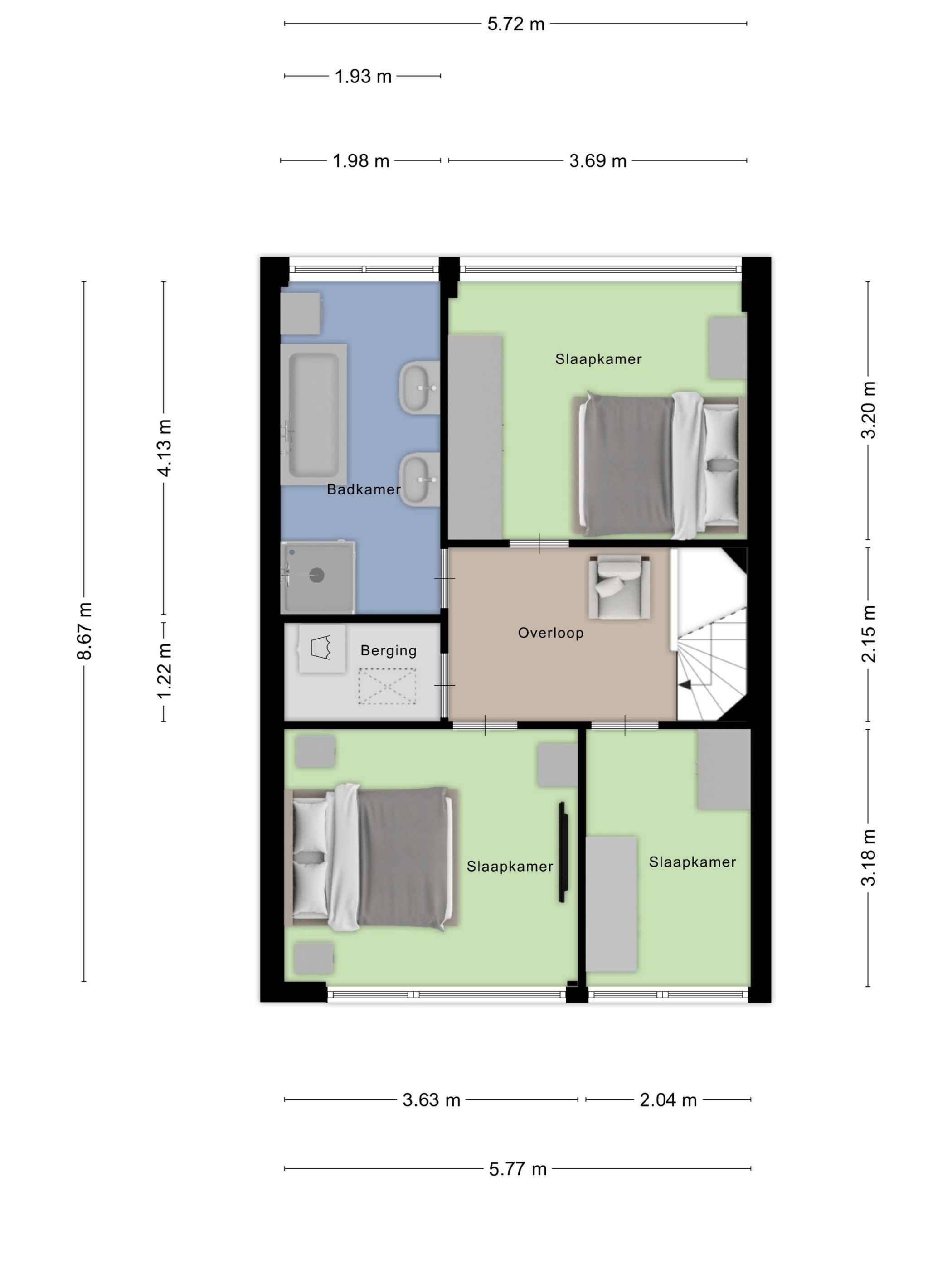 Well-maintained terraced home with conservatory and south-facing garden in Bergen op Zoom — 39
