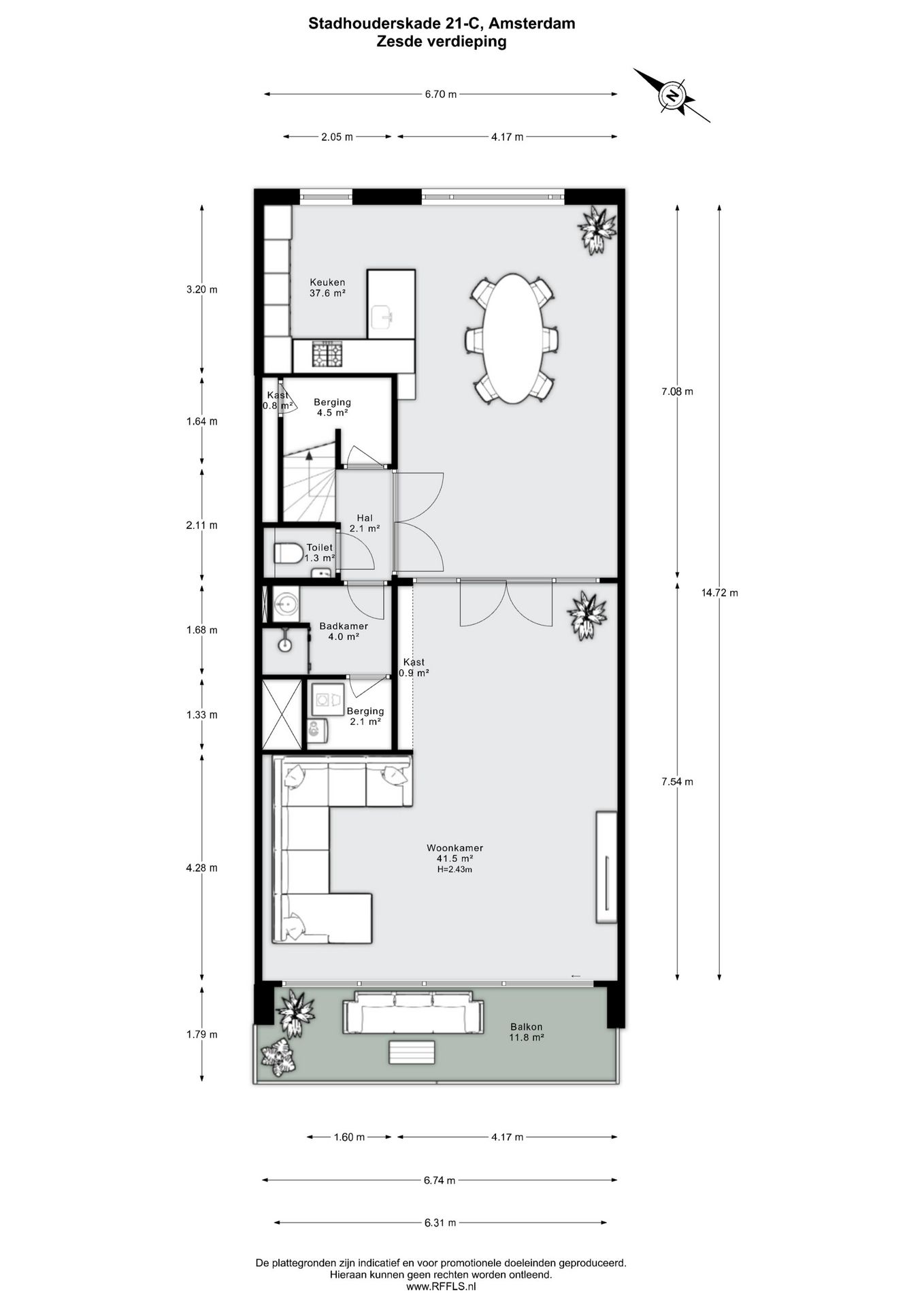 Foto 24 van Stadhouderskade 21-C