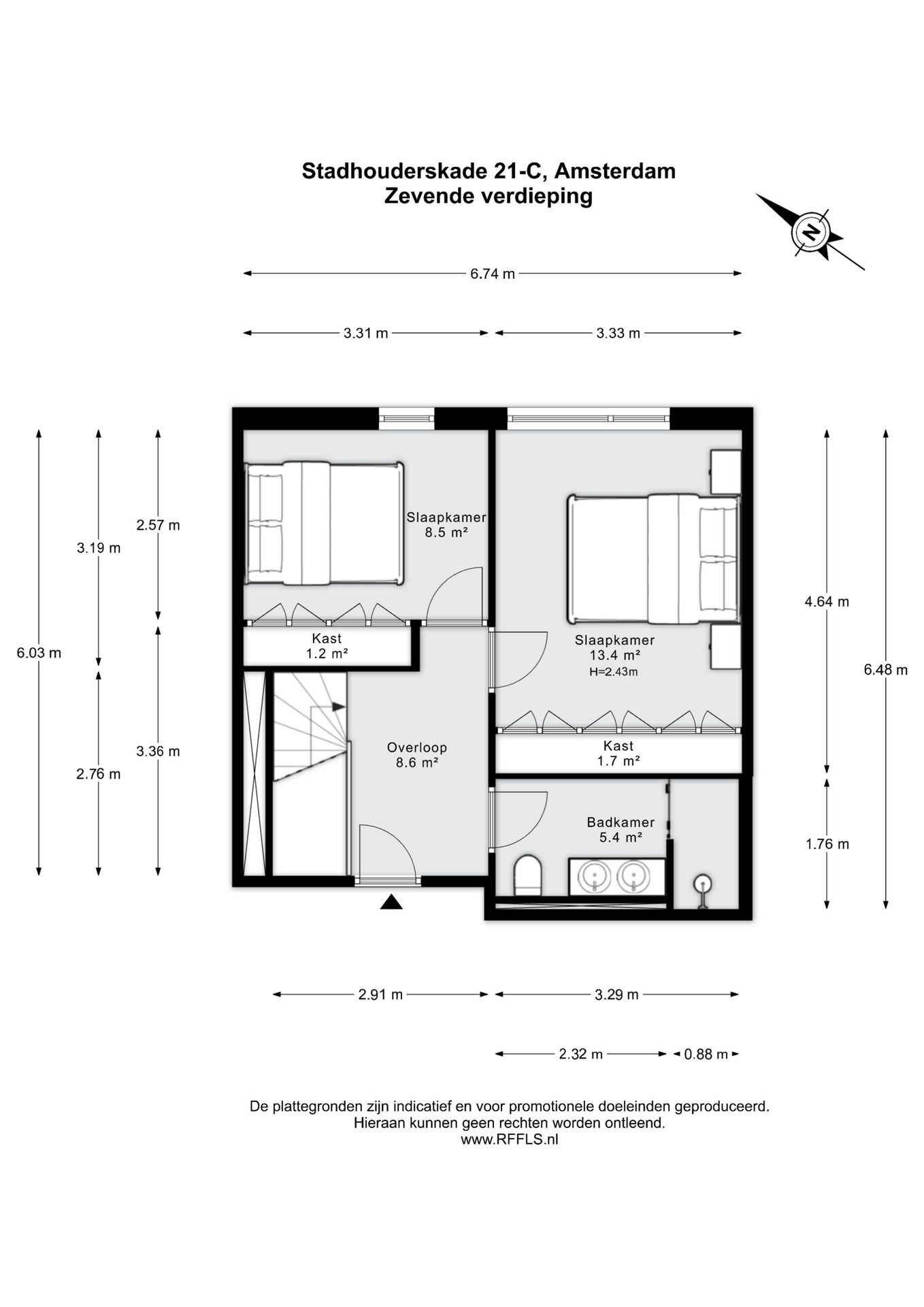 Foto 25 van Stadhouderskade 21-C