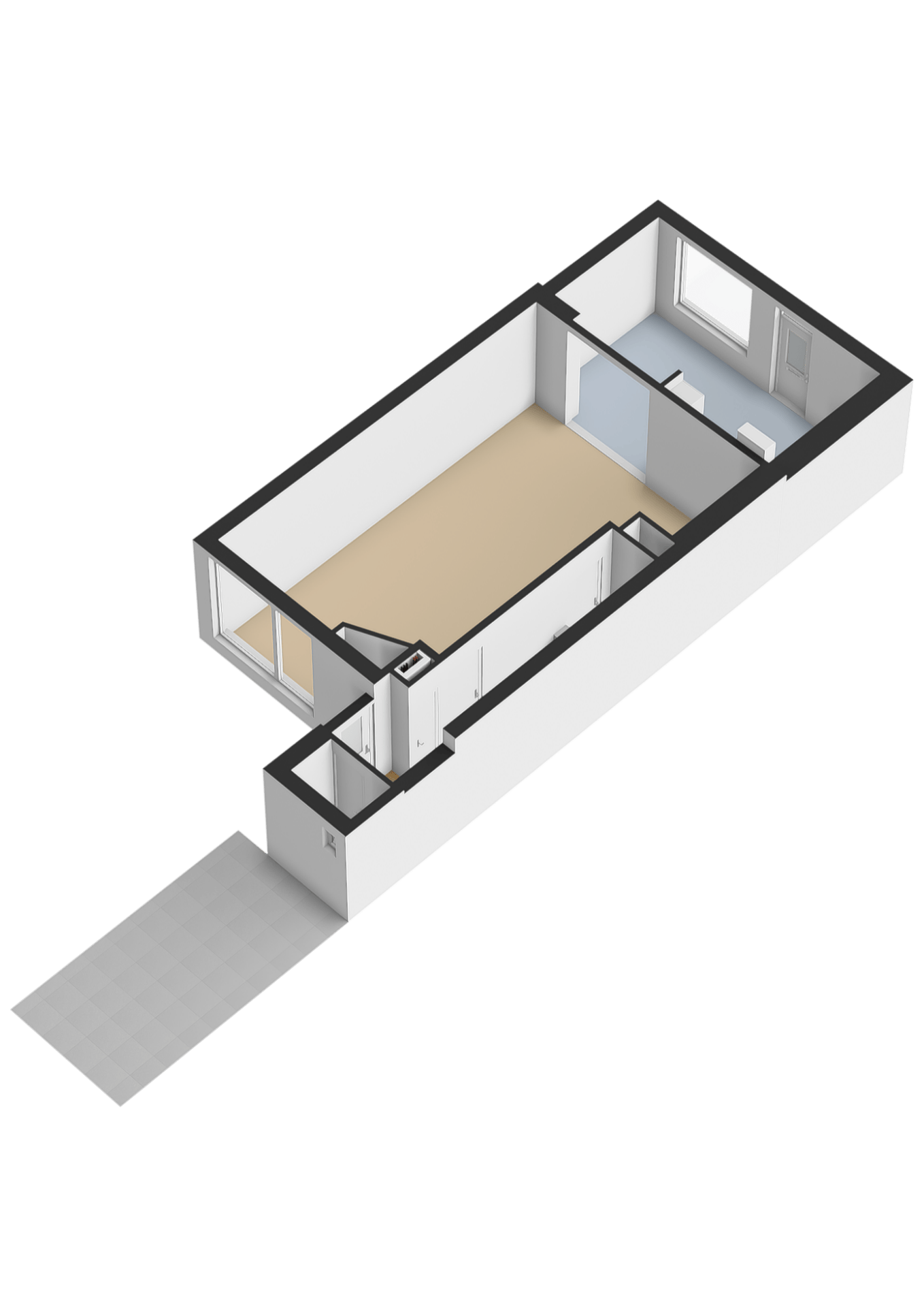 Extended terraced house with carport in Schildersbuurt — 49