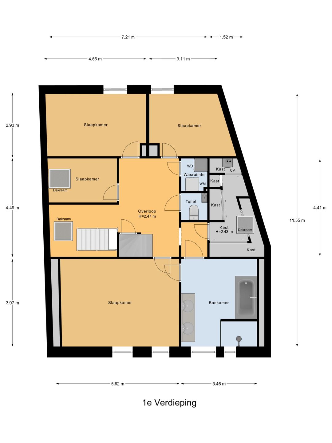 Spacious end-terrace home with seven bedrooms on the Ring in Ouwerkerk — 52