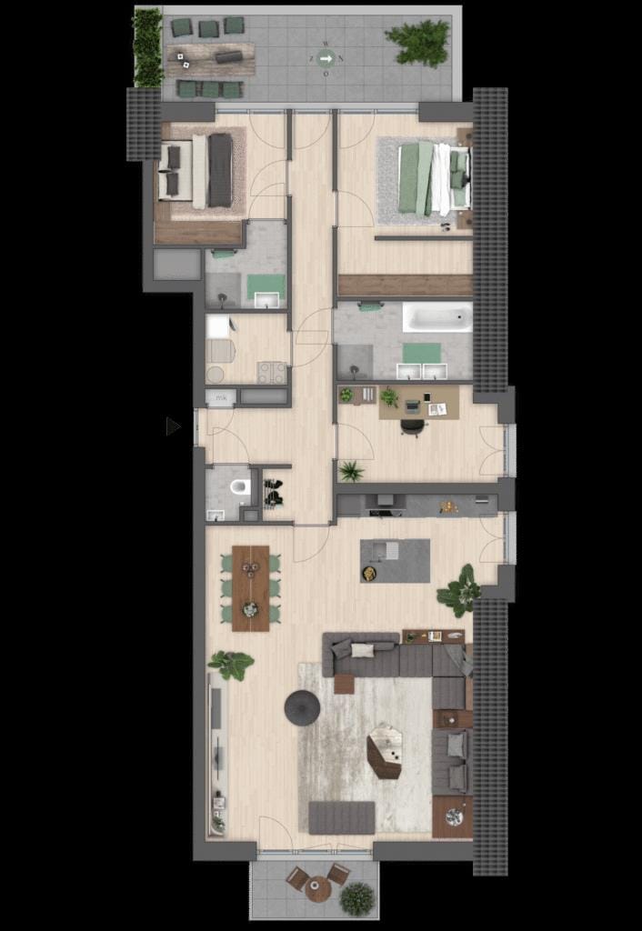 Penthouse Breevaart Zuid (Bouwnr. 7)  false