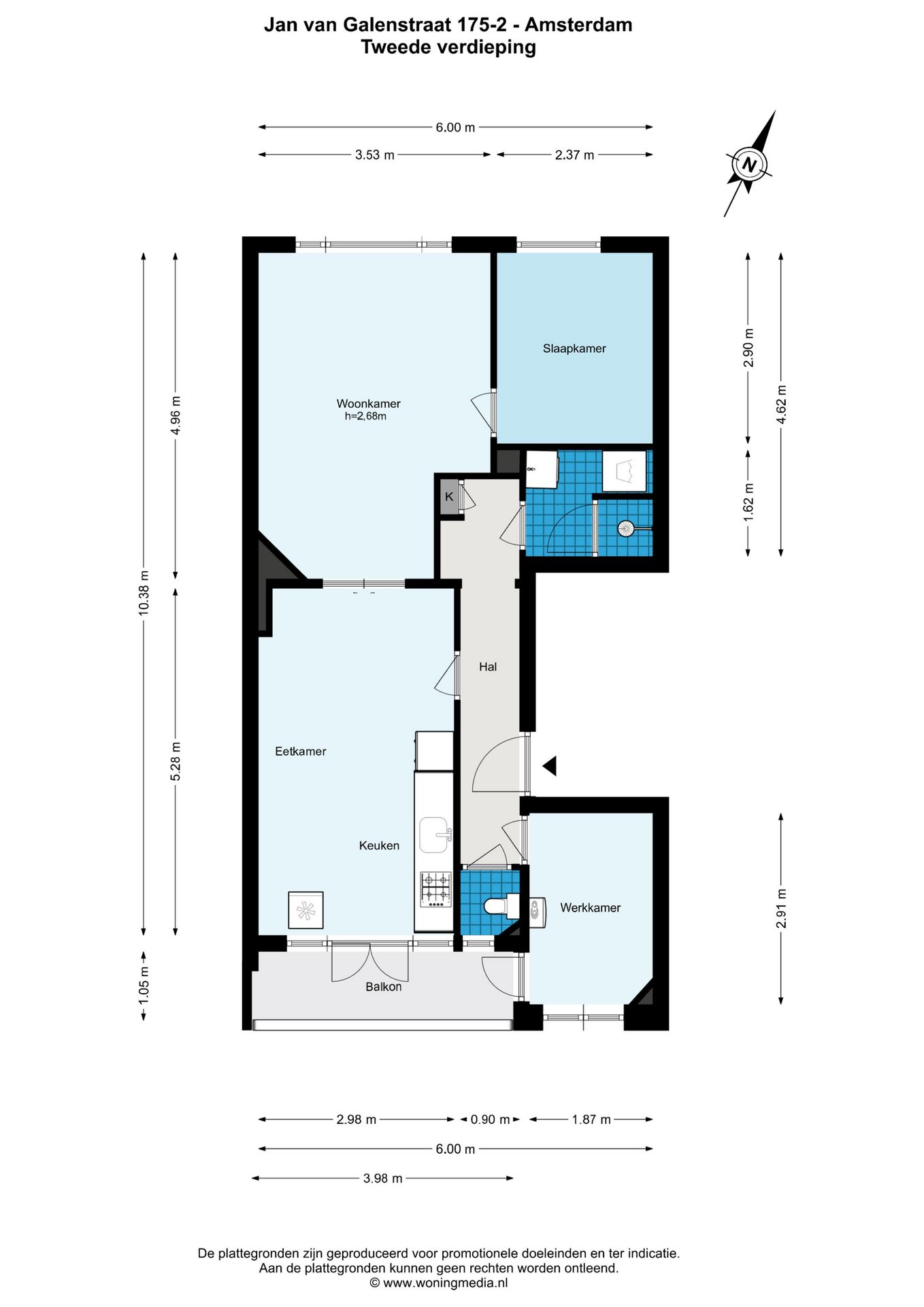 Bright 2-Bedroom Apartment with Park View and Sunny Balcony in Amsterdam West — 24