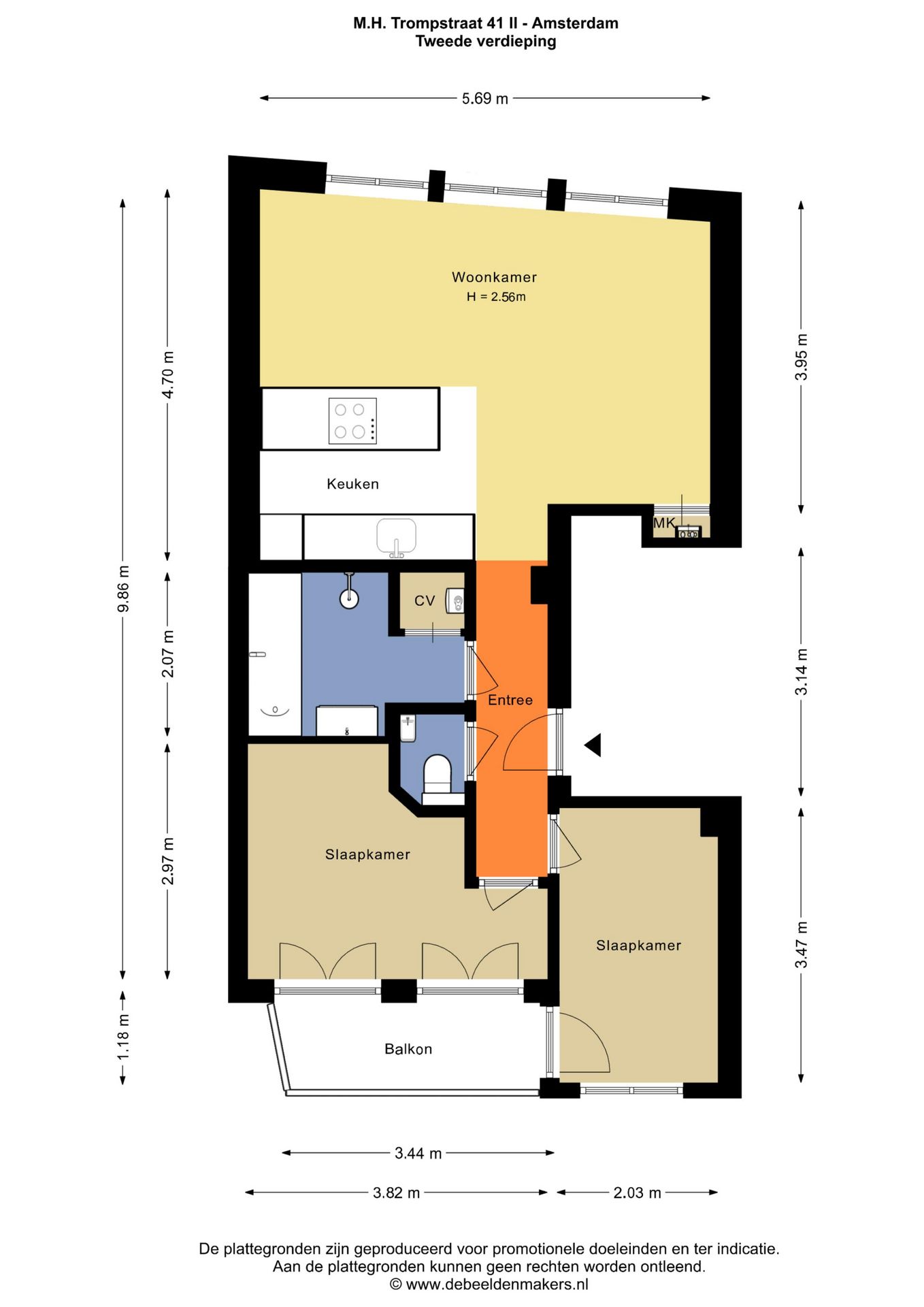 Foto 24 van Maarten Harpertszoon Trompstraat 41-2