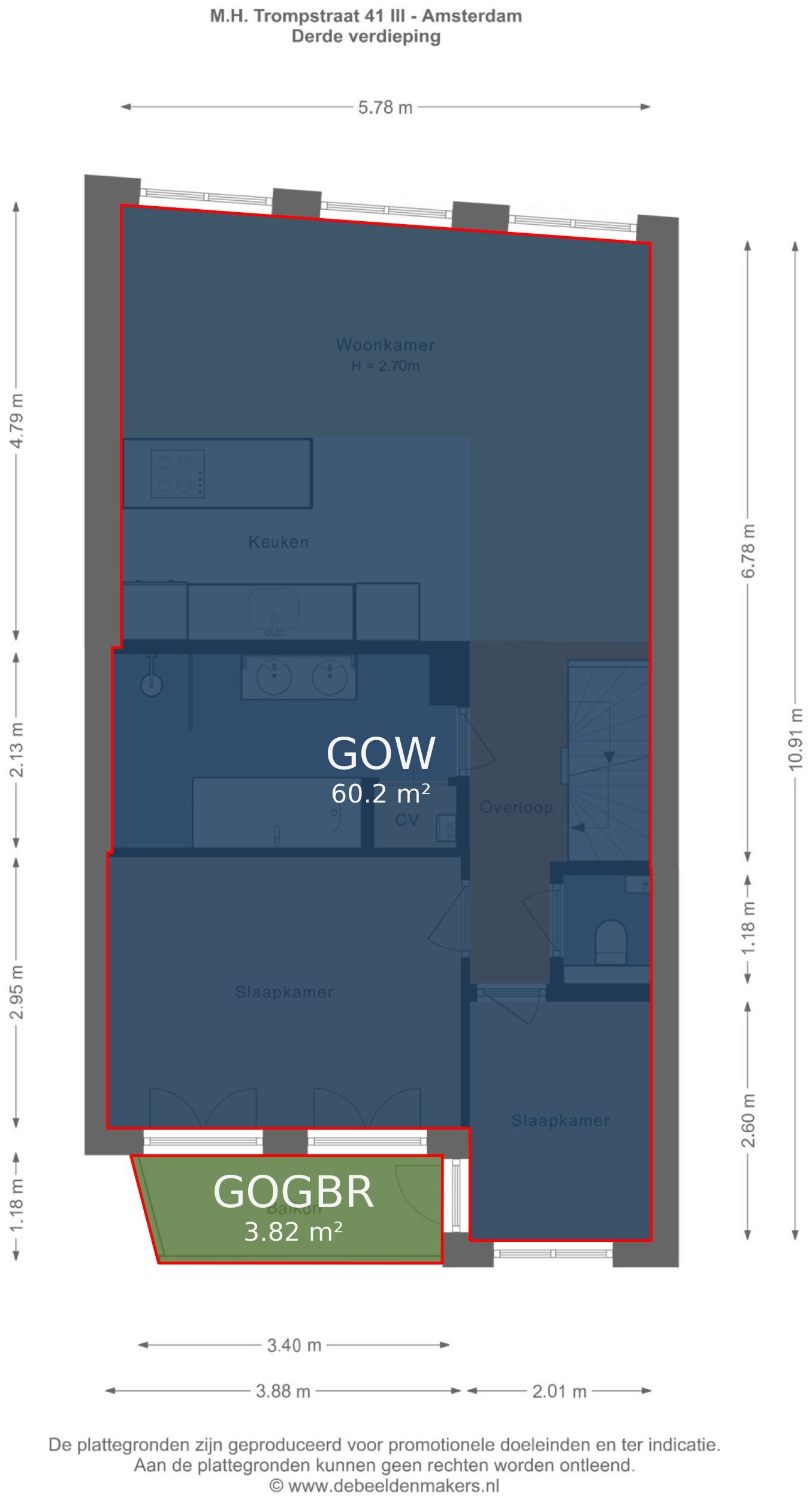 Foto 24 van Maarten Harpertszoon Trompstraat 41-3