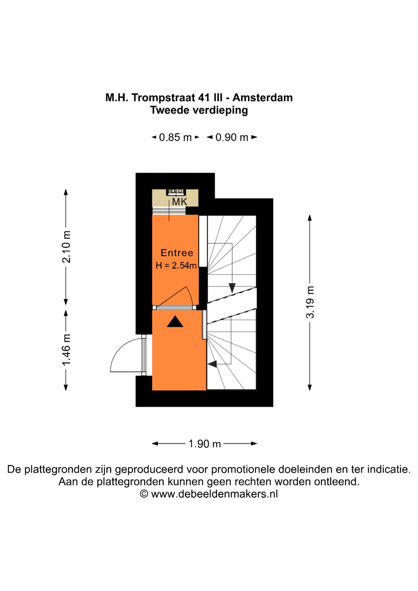 Foto 25 van Maarten Harpertszoon Trompstraat 41-3